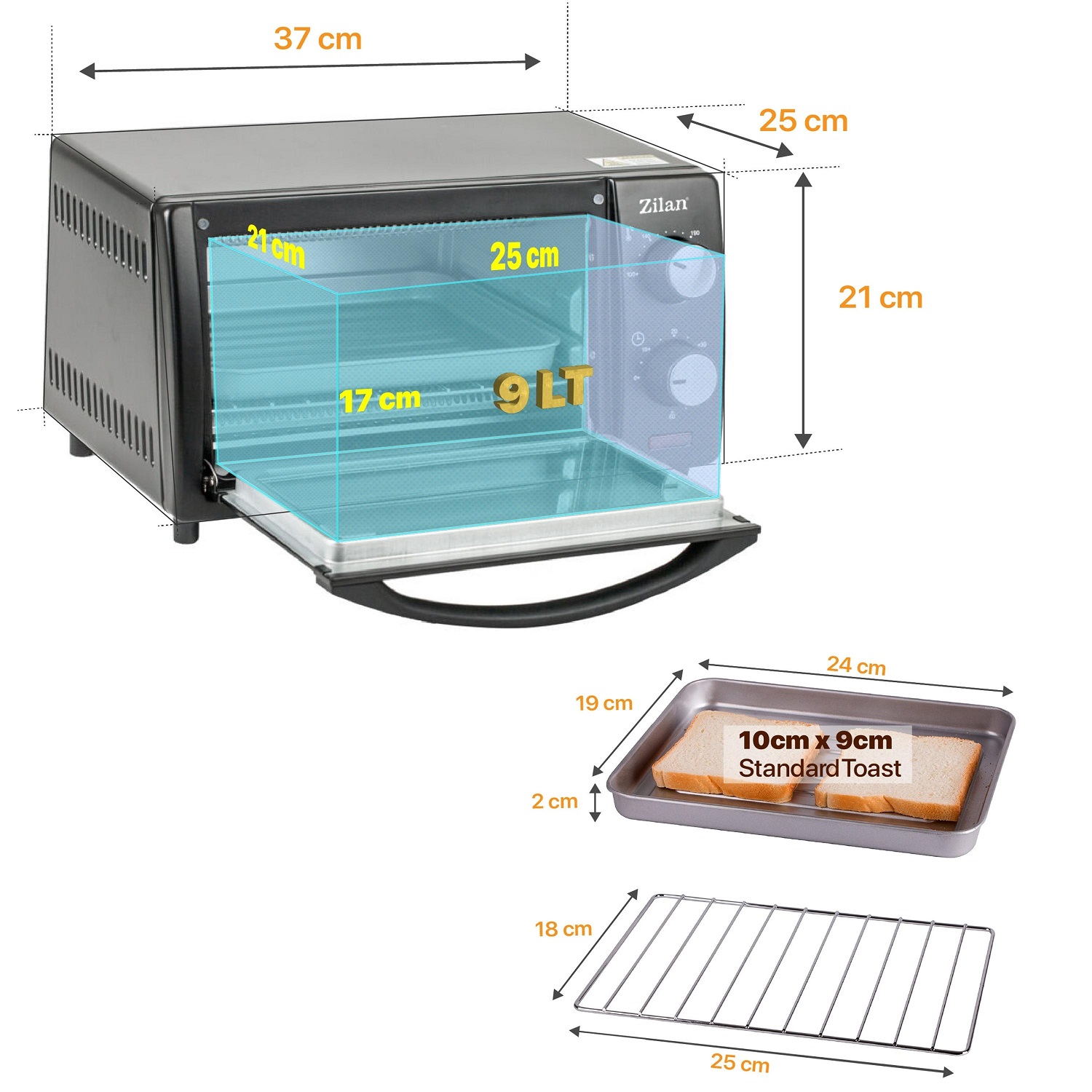 Zilan ZLN-4328 Minibackofen