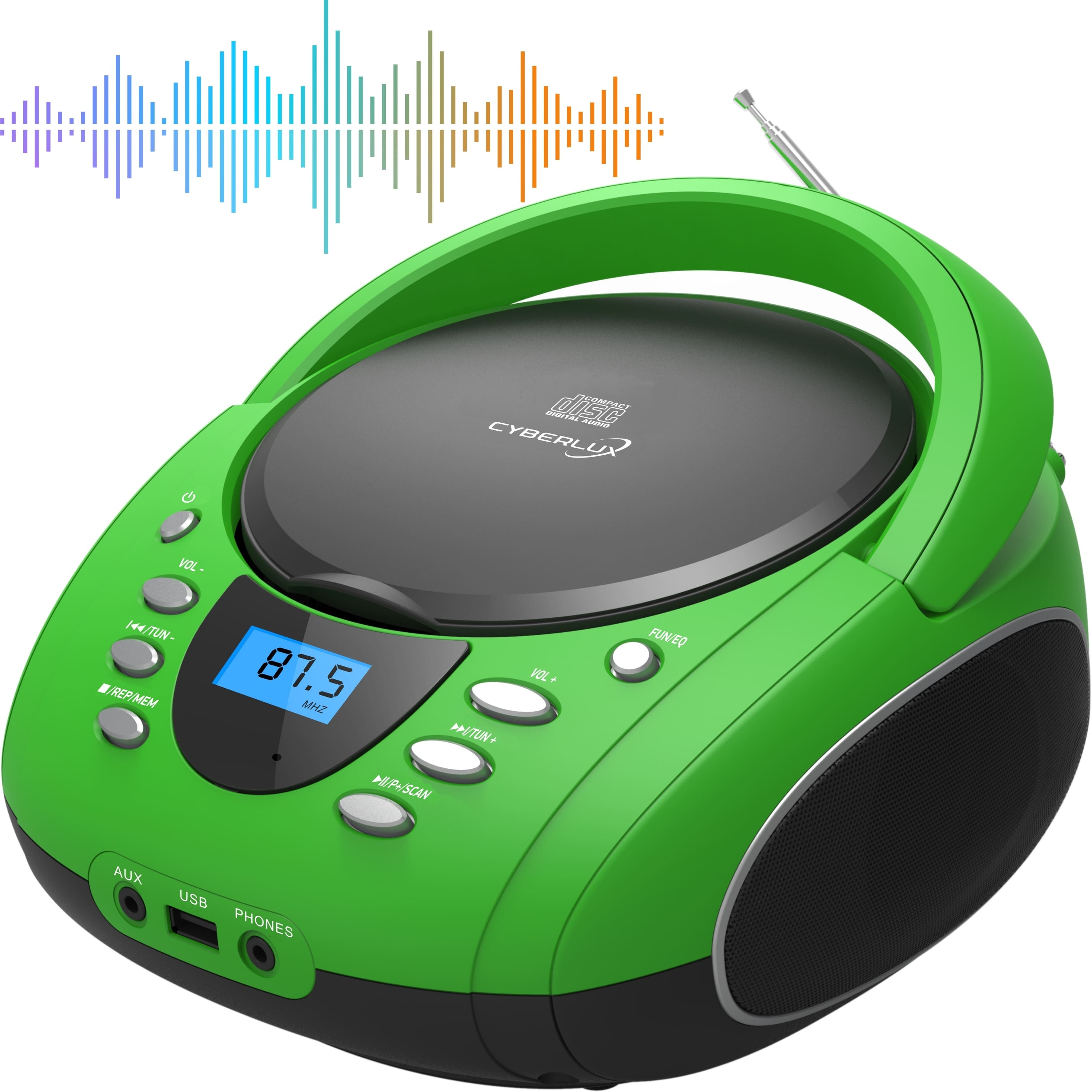 Cyberlux CL-700 CD-Player Grün