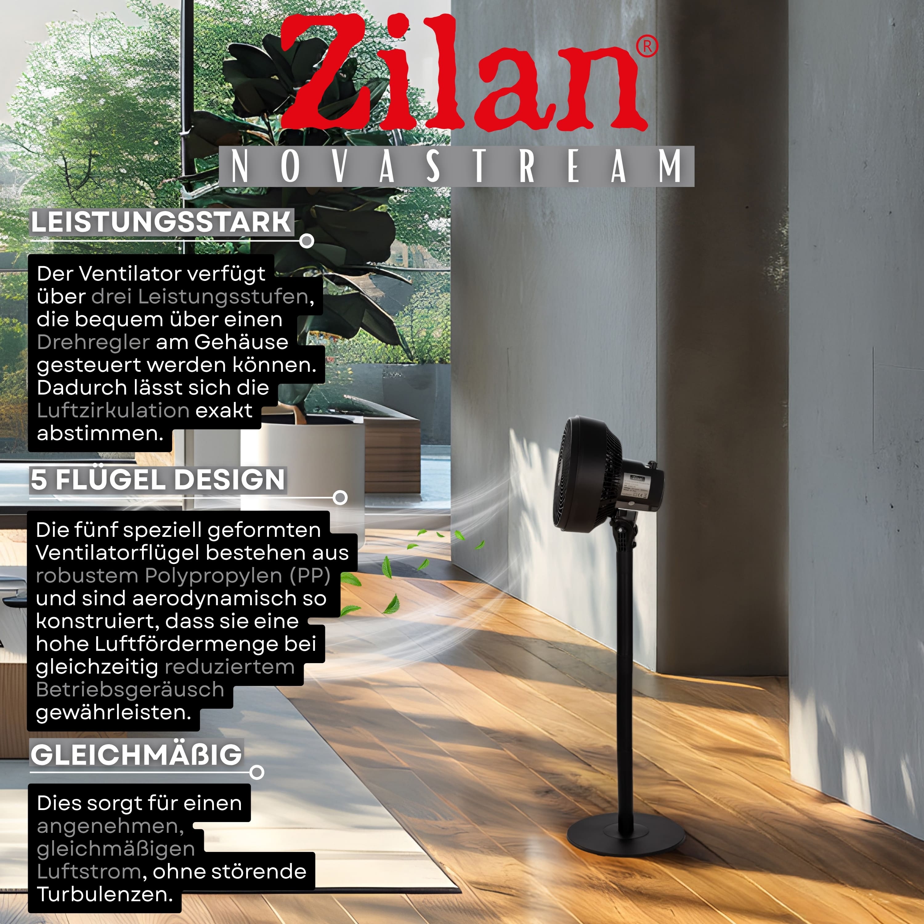 Zilan ZLN-2556 Standventilator