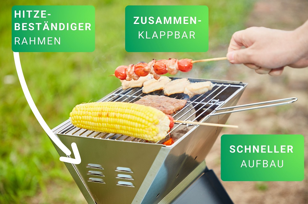 Steinborg SB-8161 Klappgrilll Grün