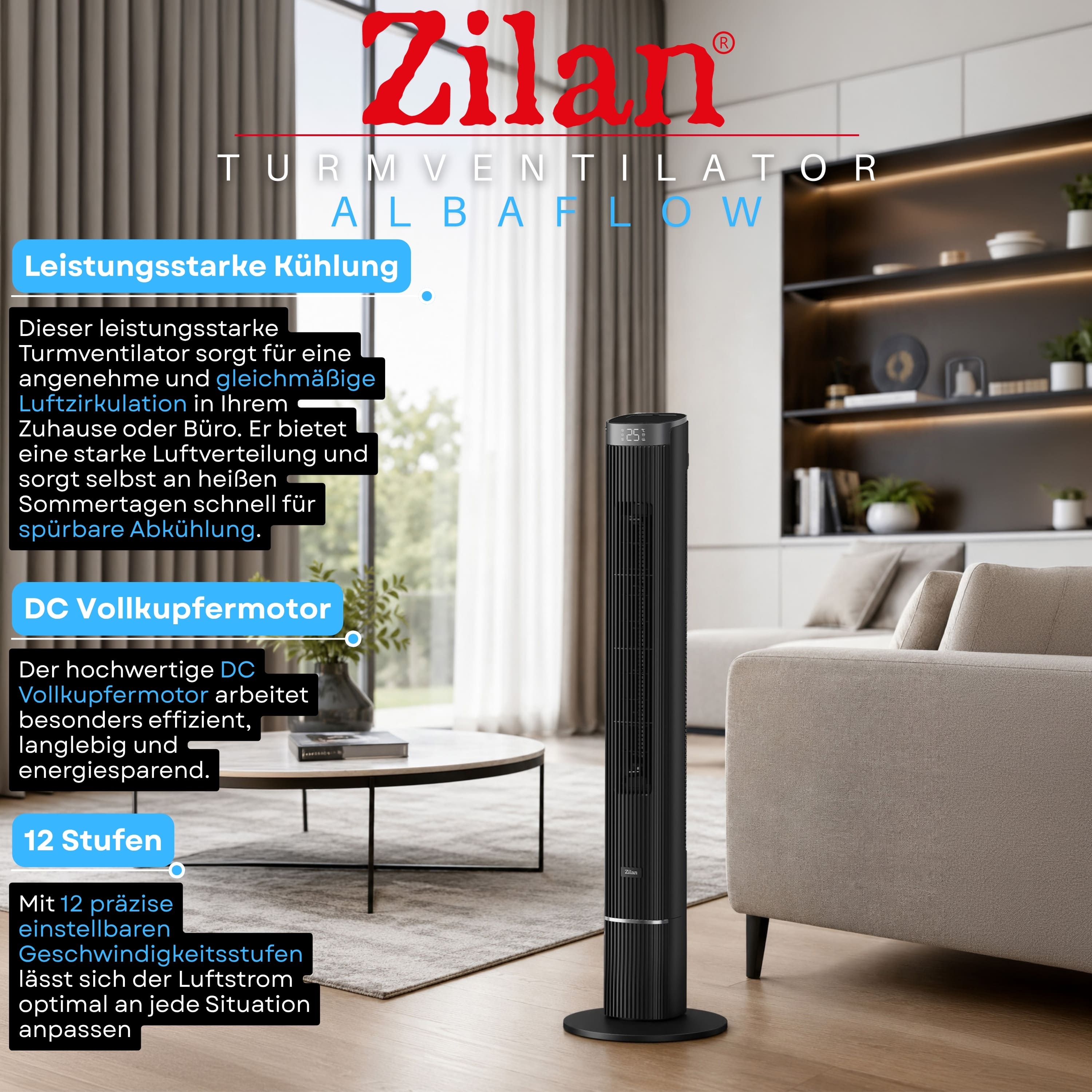 Zilan ZLN-4725 Turmventilator