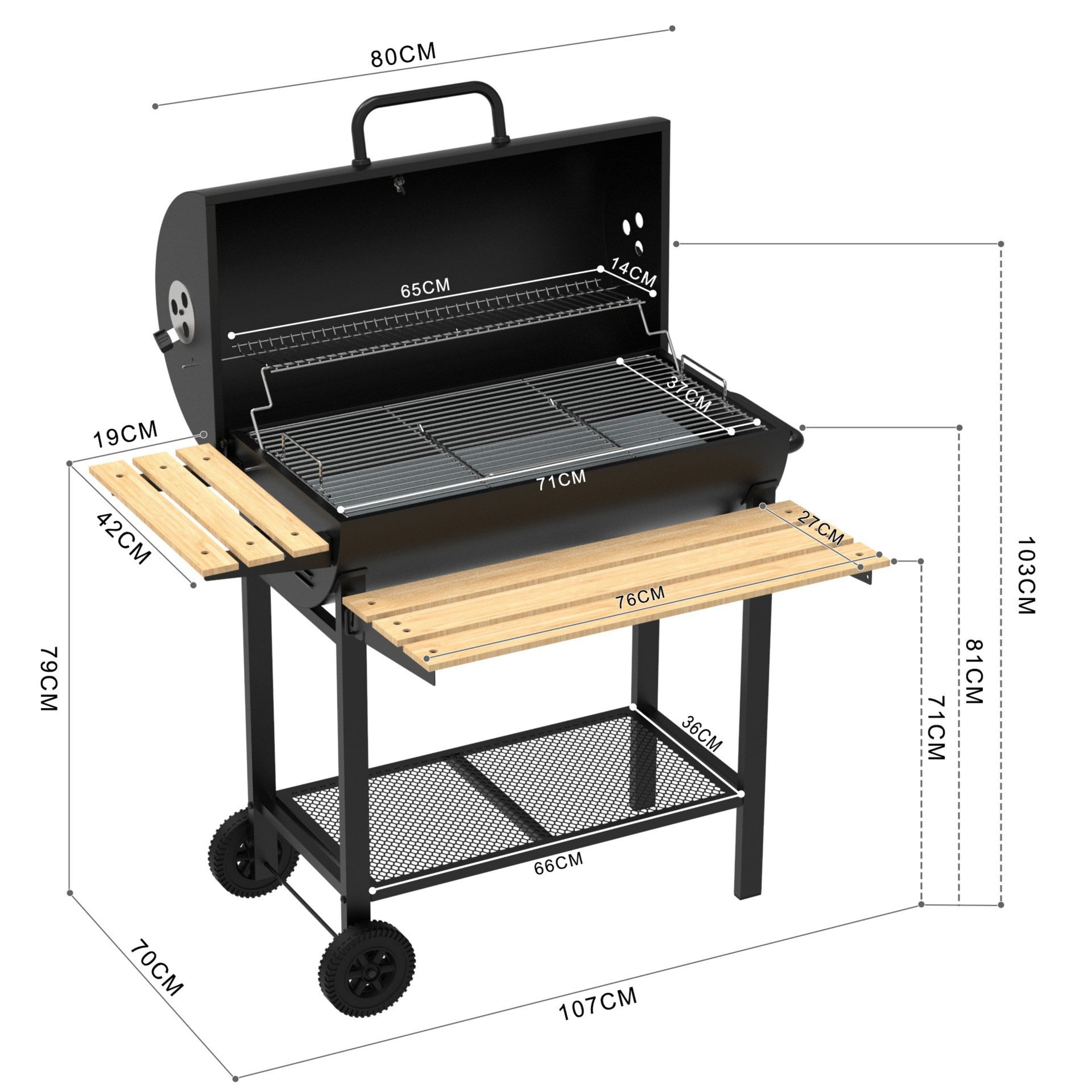 Zilan ZLN-3594 Holzkohlegrill