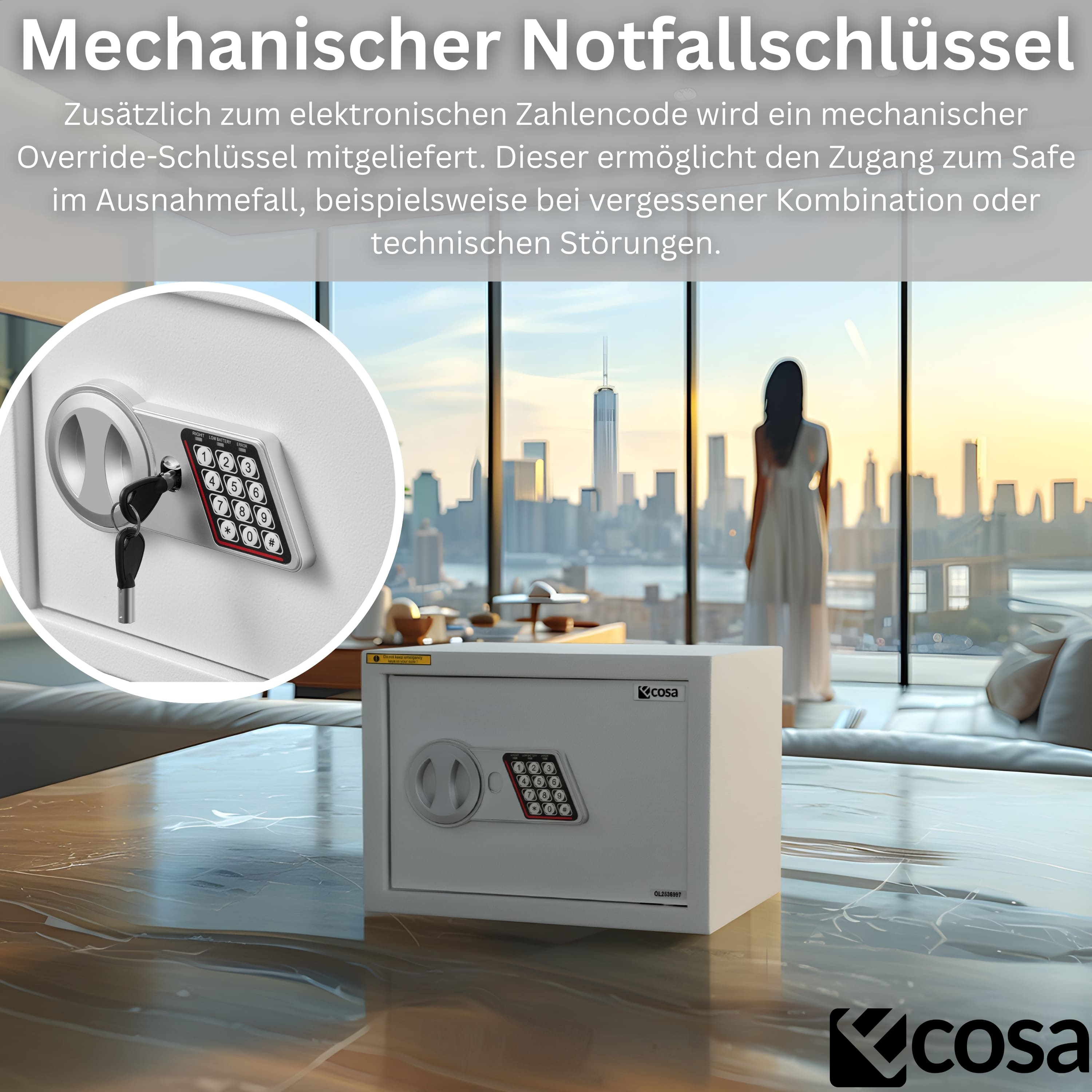 Ecosa EO-5061 Elektronikschloss