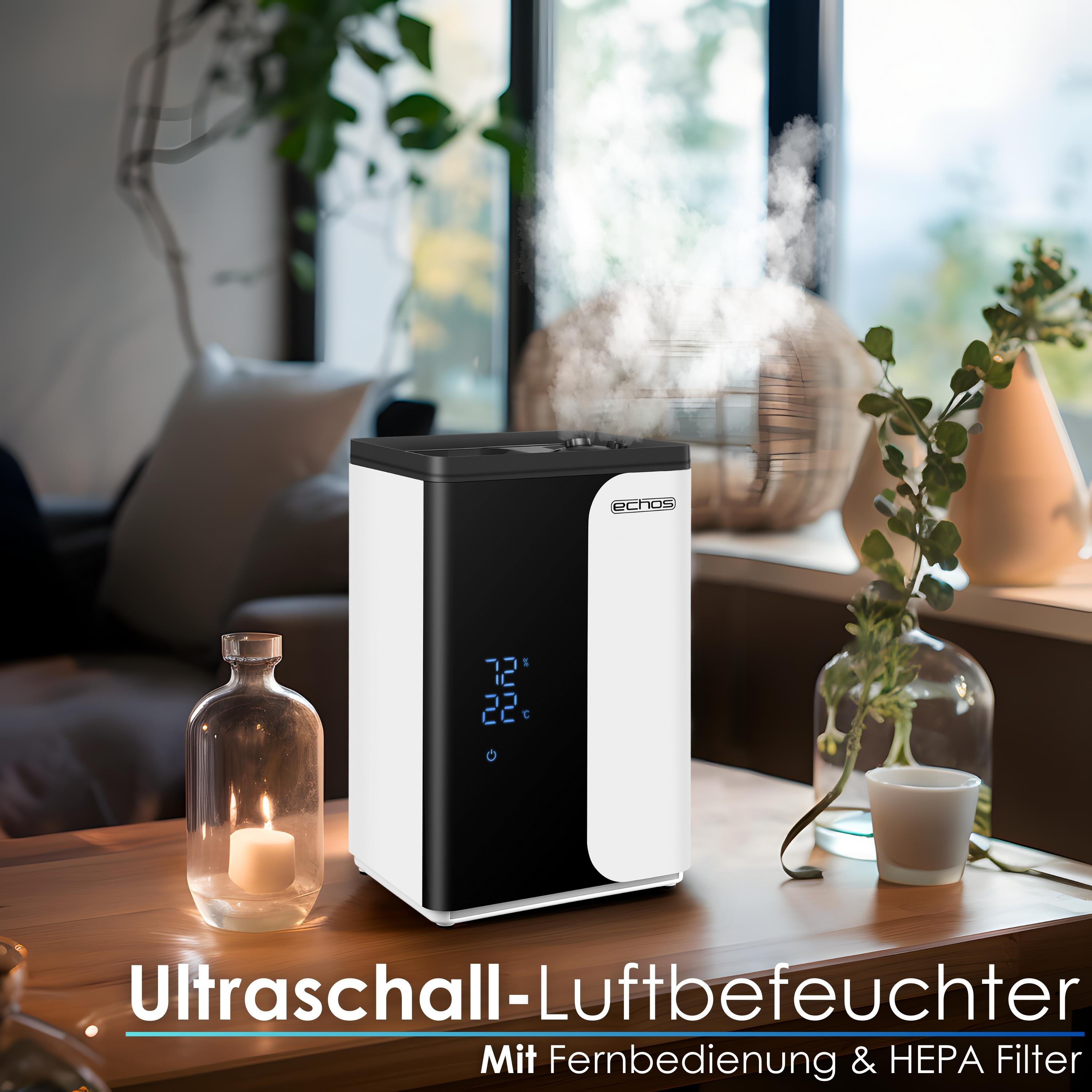 Echos Ultraschall Luftbefeuchter 5 Liter WIFI Smart Life App