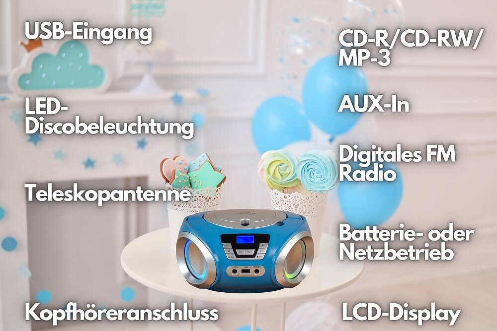 Cyberlux CL-900 CD-Player Blau