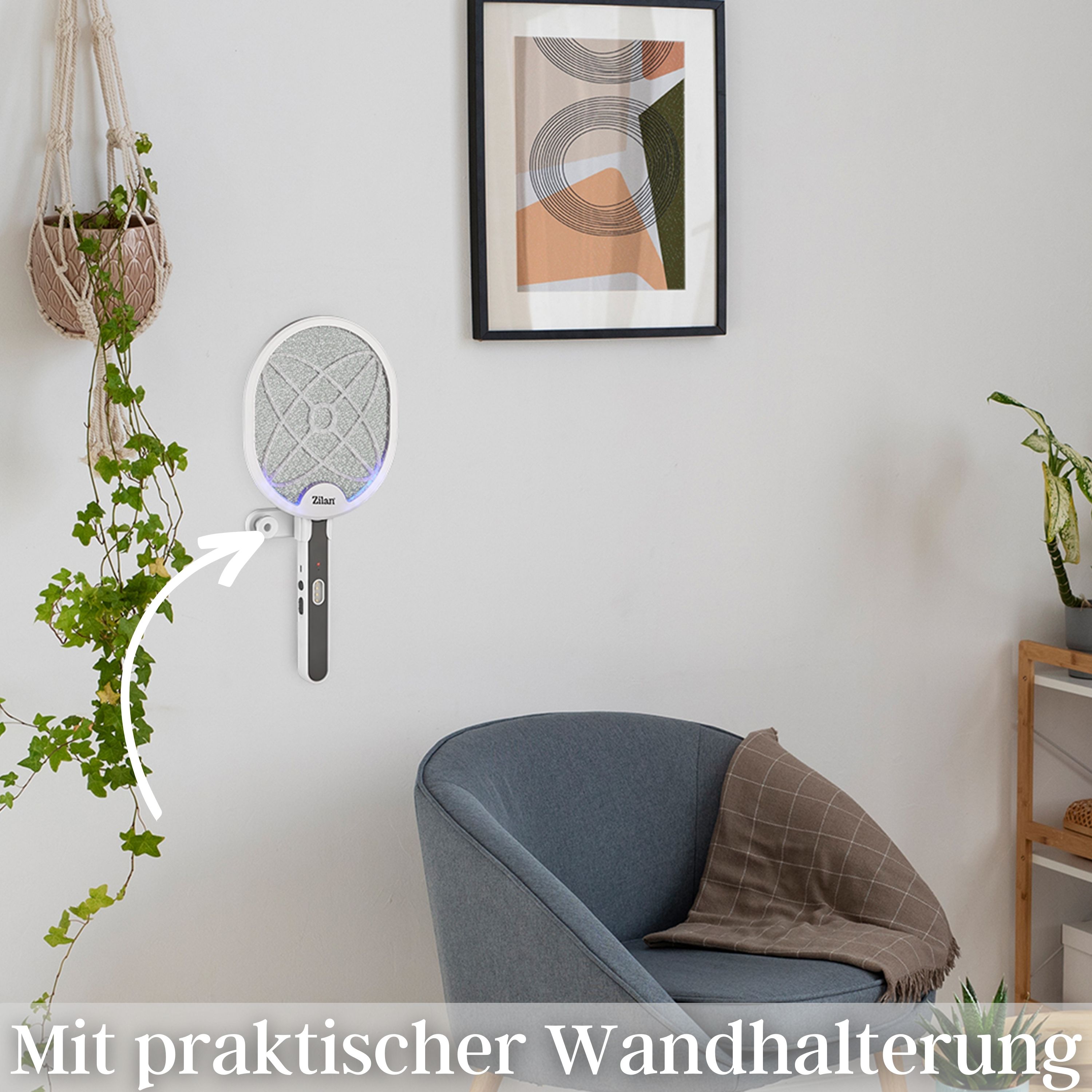 Zilan Insektenvernichter mit Akku LED 3 Funktionen Insektenkiller