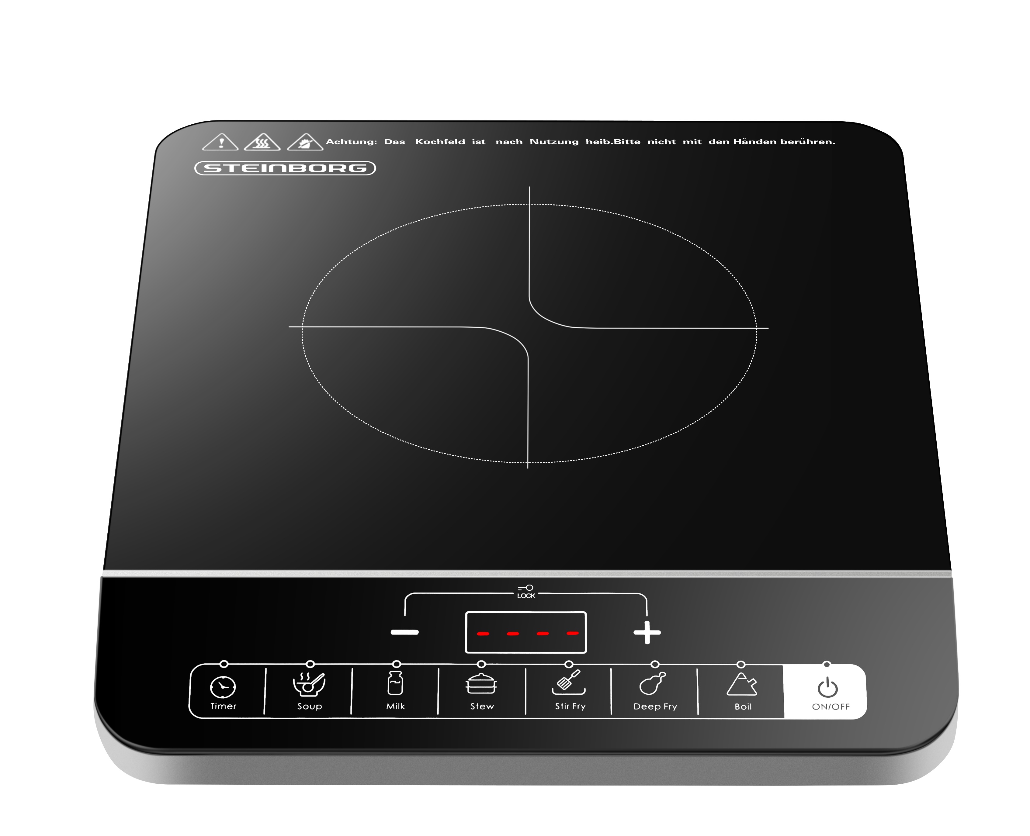 Steinborg SB-2191 Einzelne Induktionskochplatte mit Automatikprogramme