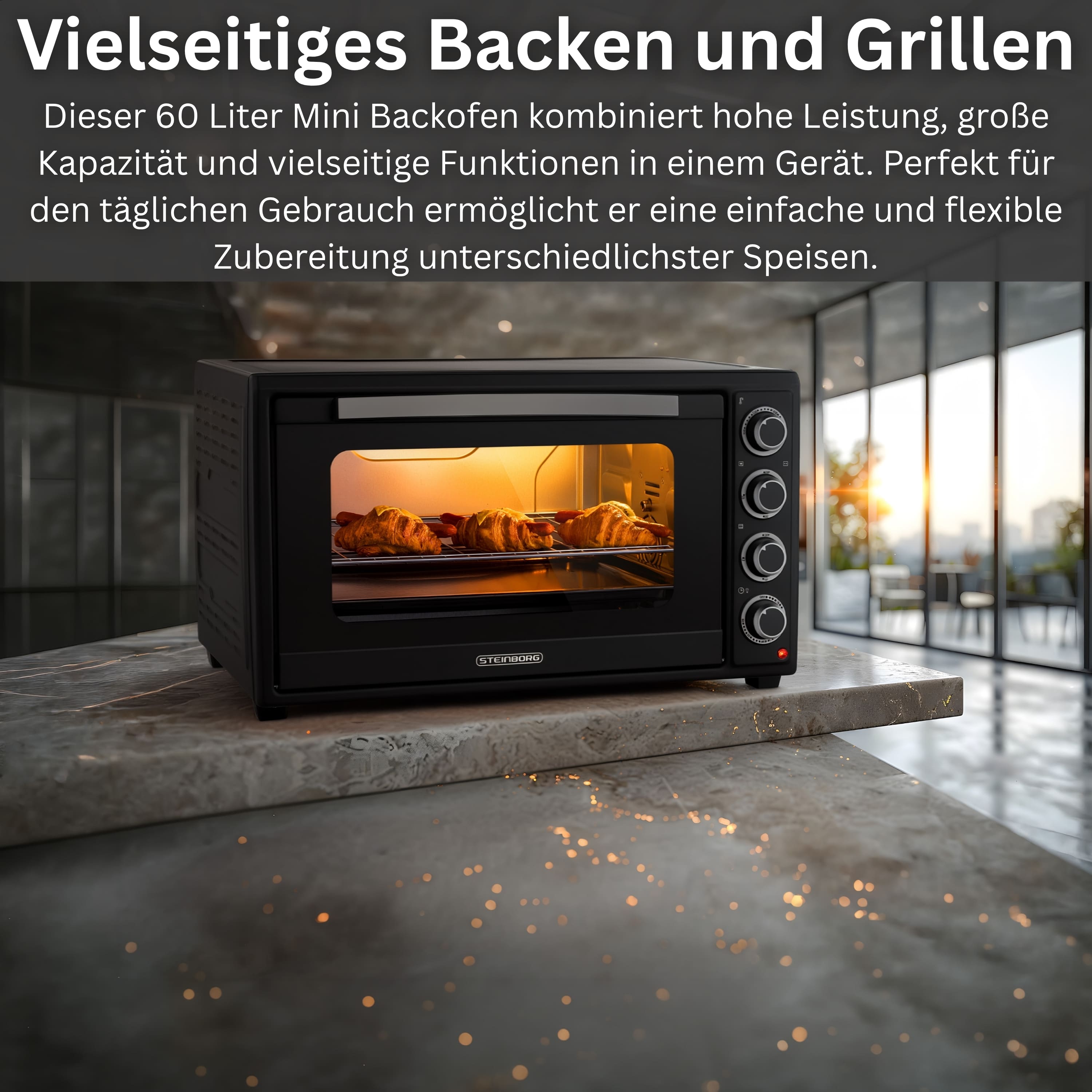 Steinborg SB-3019 Backofen 60L