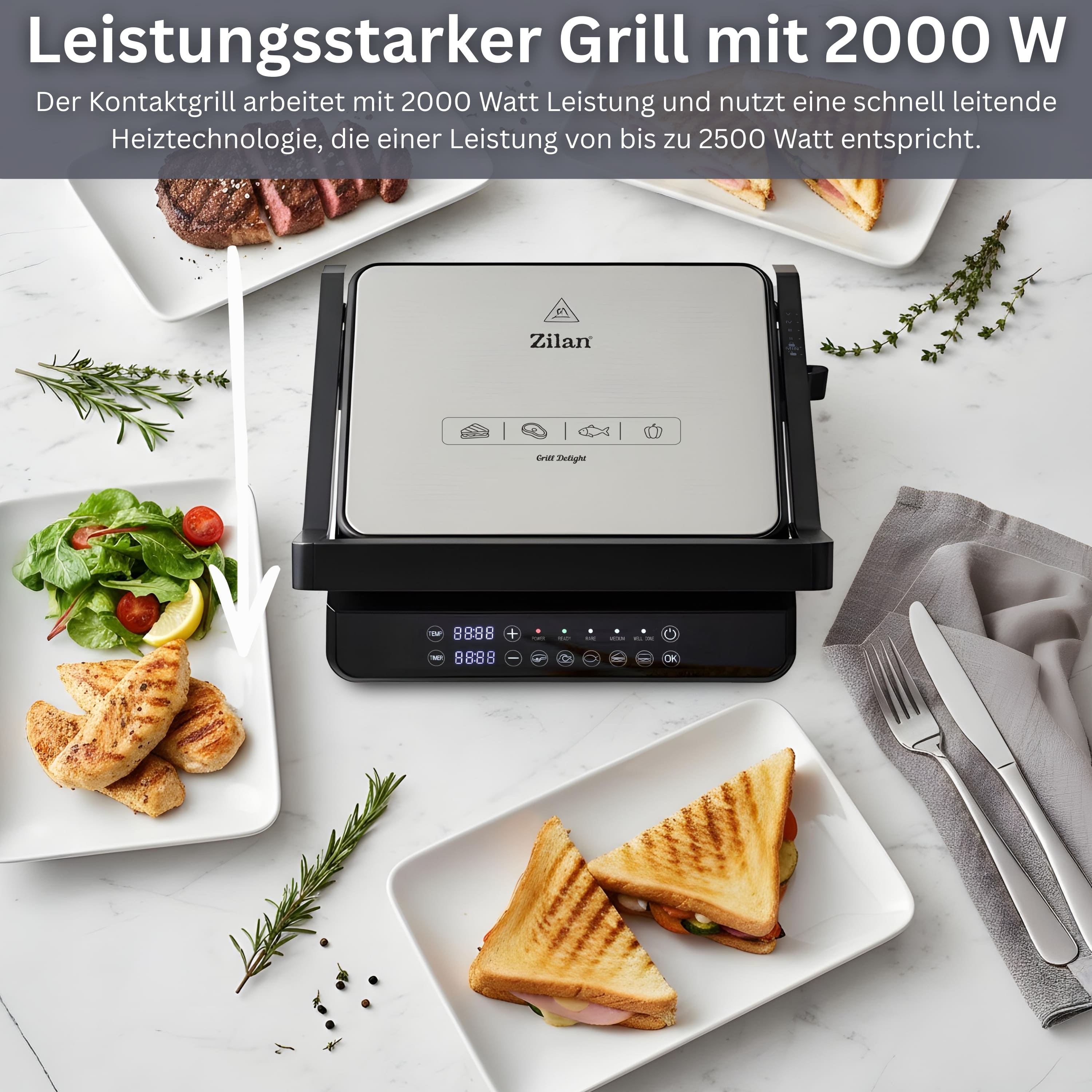 Zilan ZLN-3942 Kontaktgrill