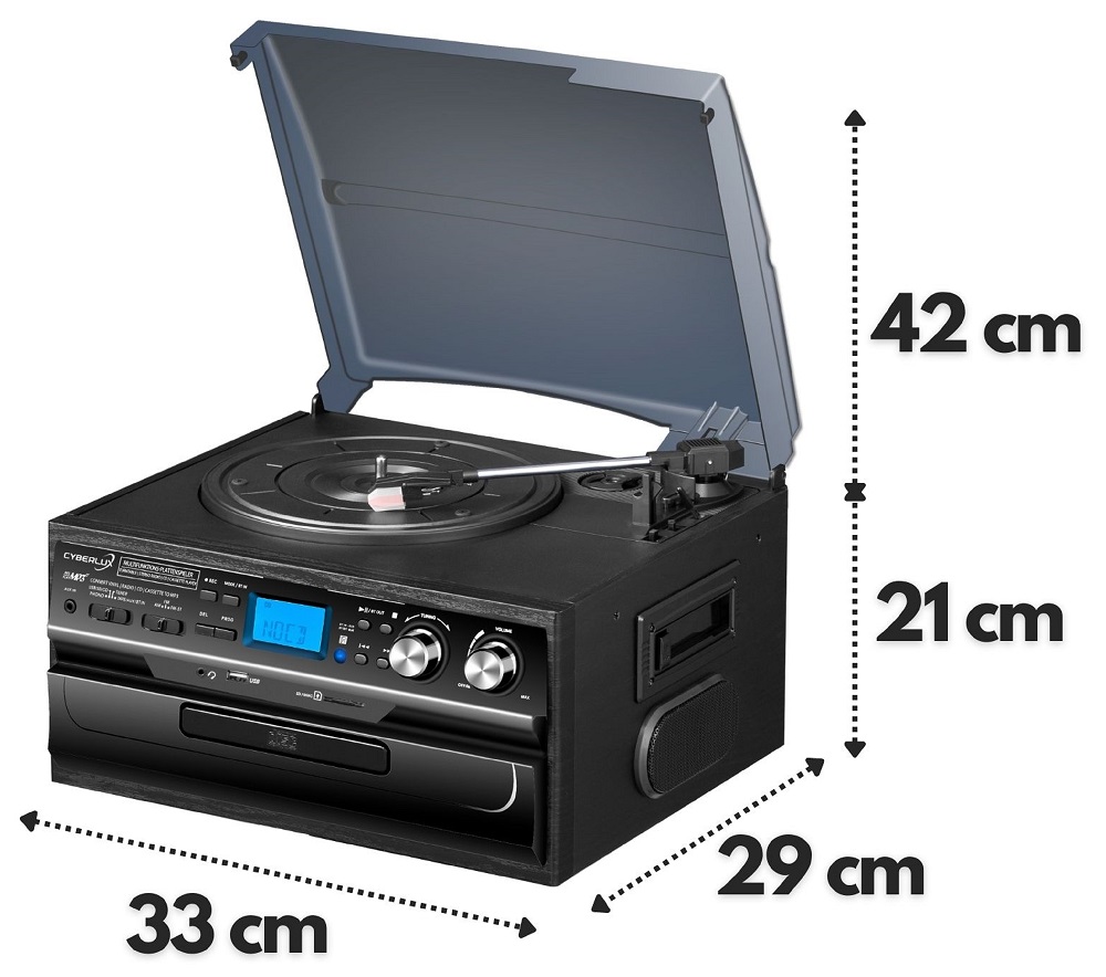 Cyberlux CL-3040B Plattenspieler schwarz