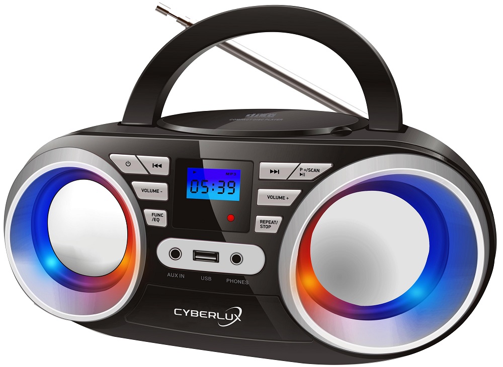 Cyberlux CL-800 CD-Player Schwarz/Silber