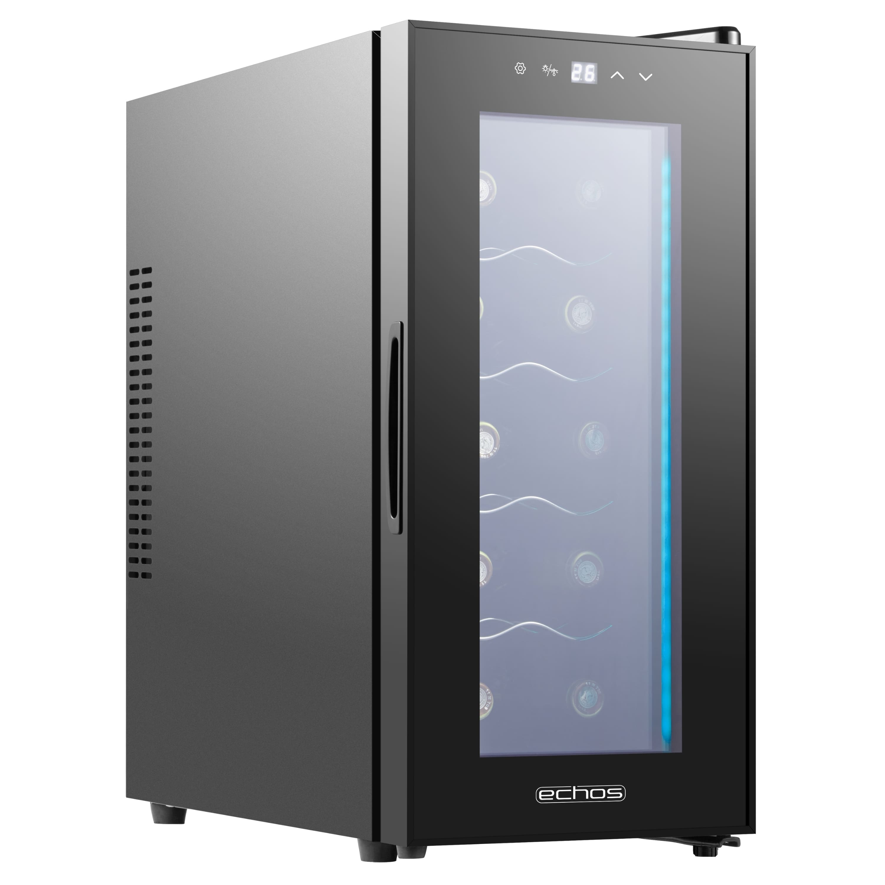Echos Weinkühler 28 Liter | 10 Flaschen | Glastür