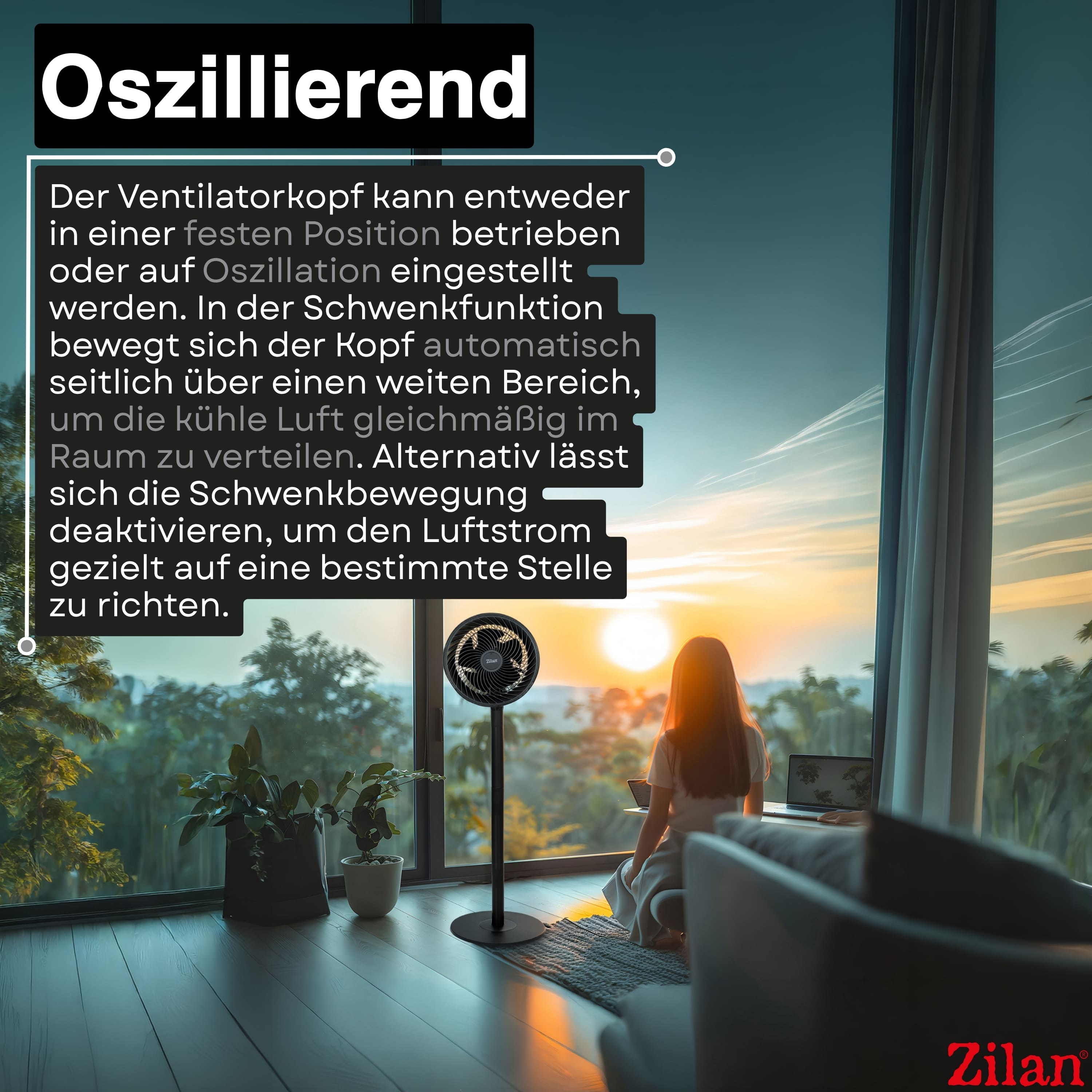 Zilan ZLN-2556 Standventilator