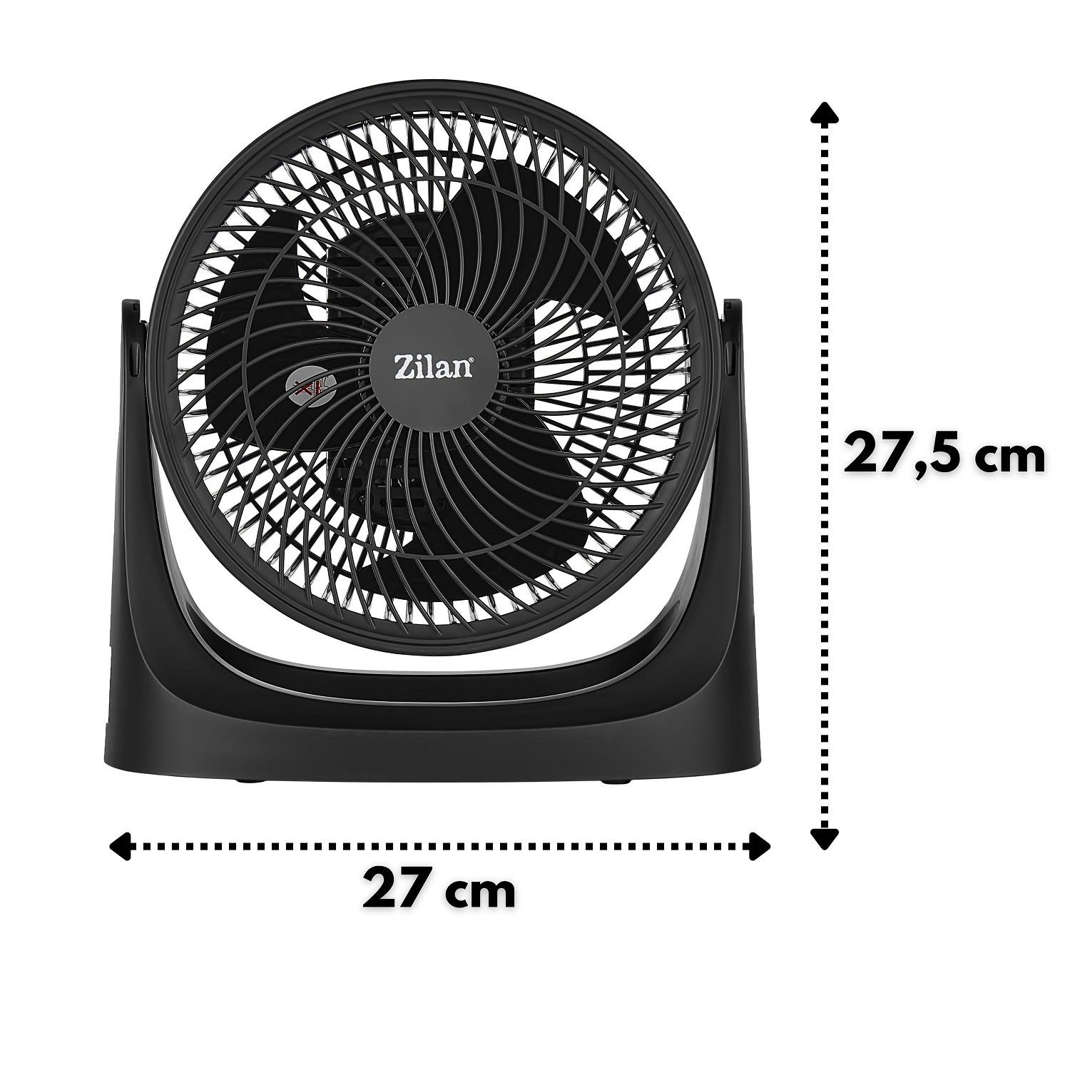 Zilan Tischventilator sehr leise | Ventilator klein | 3 Stufen