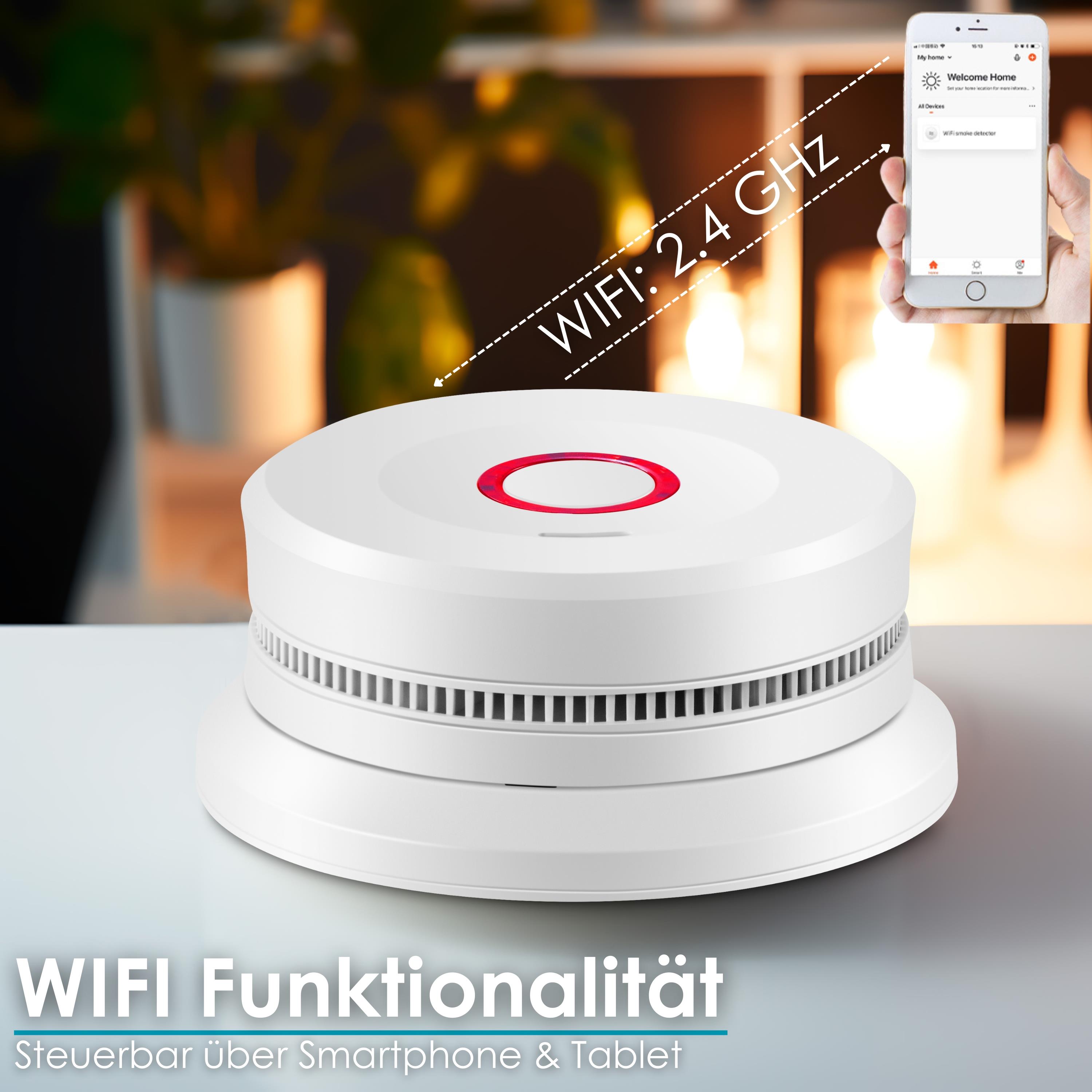 Echos Eco-4140 Wifi Rauchmelder mit 10 Jahres Batterie