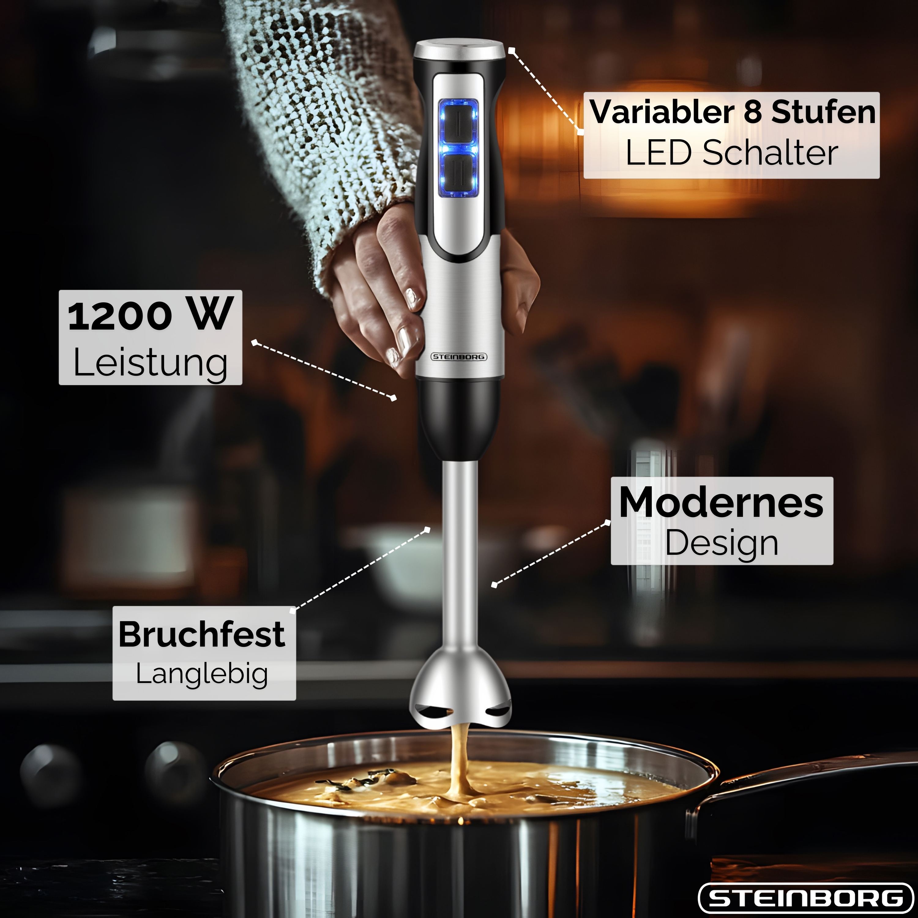 Steinborg SB-7070 Stabmixer Set