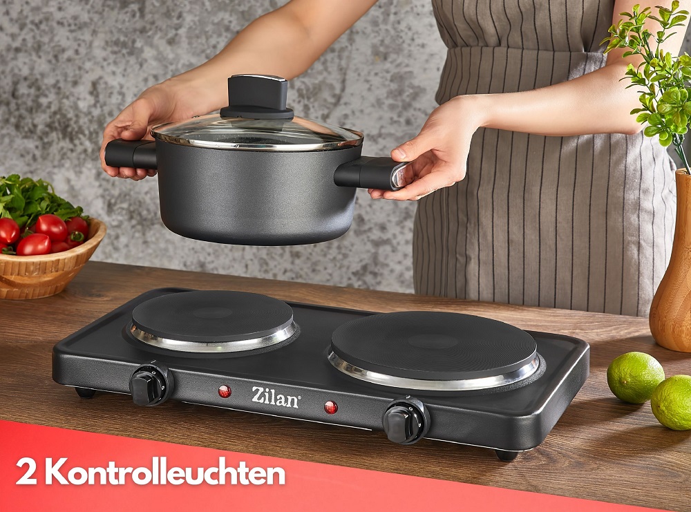 Zilan ZLN-2181 Doppelkochplatte Schwarz