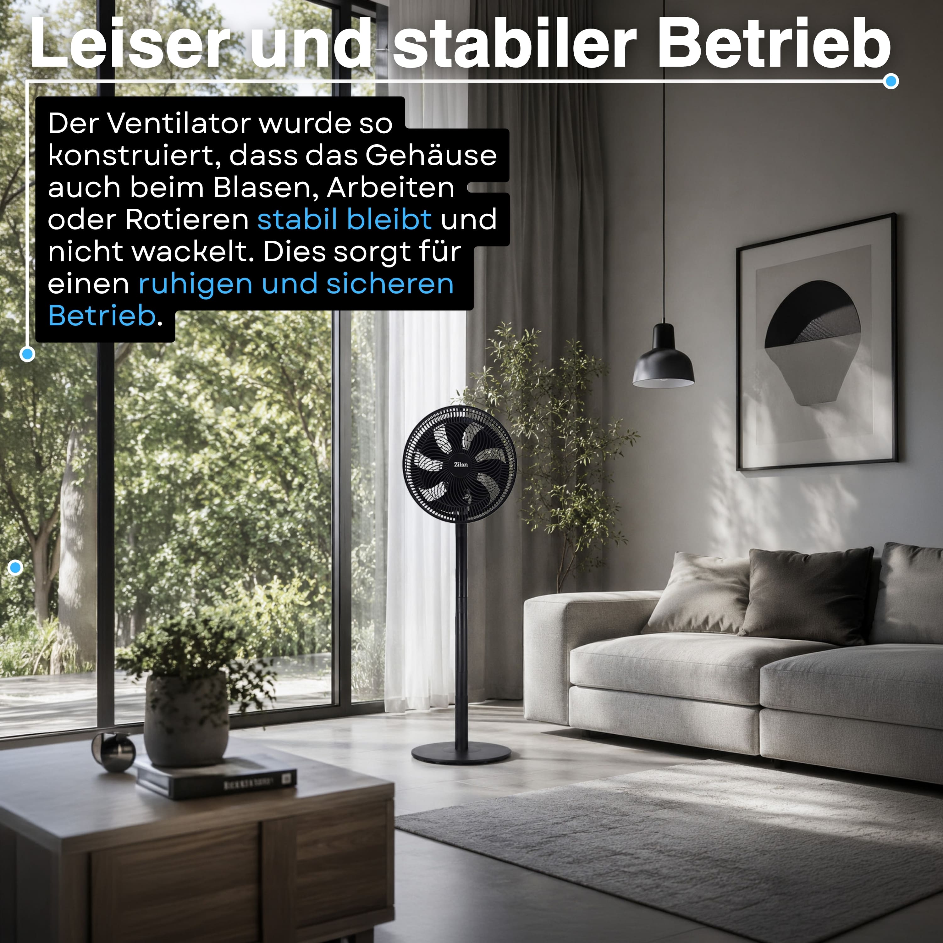 Zilan ZLN-2558 Standventilator Ø34 cm