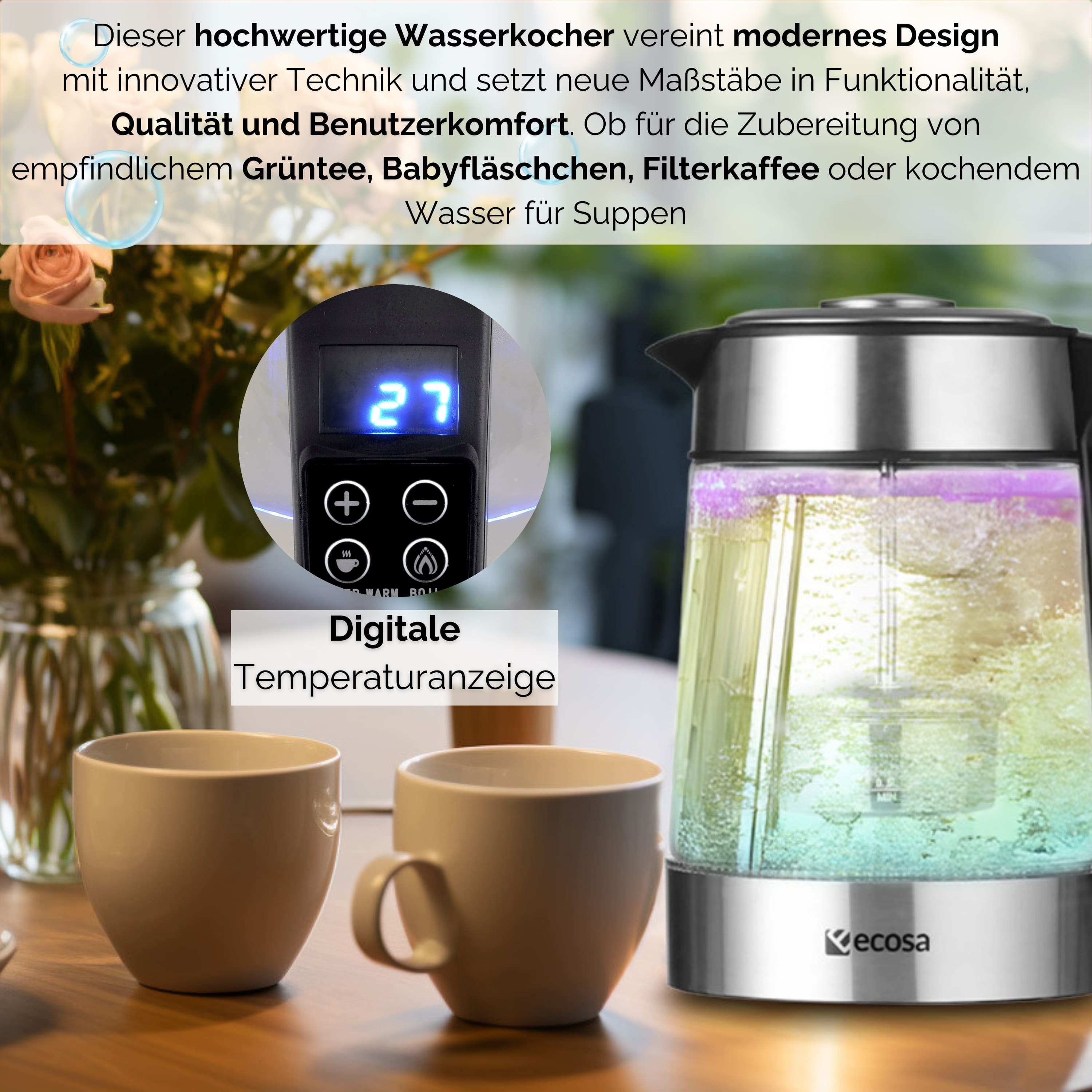 Ecosa EO-666 Wasserkocher Ecosa EO-666 Wasserkocher