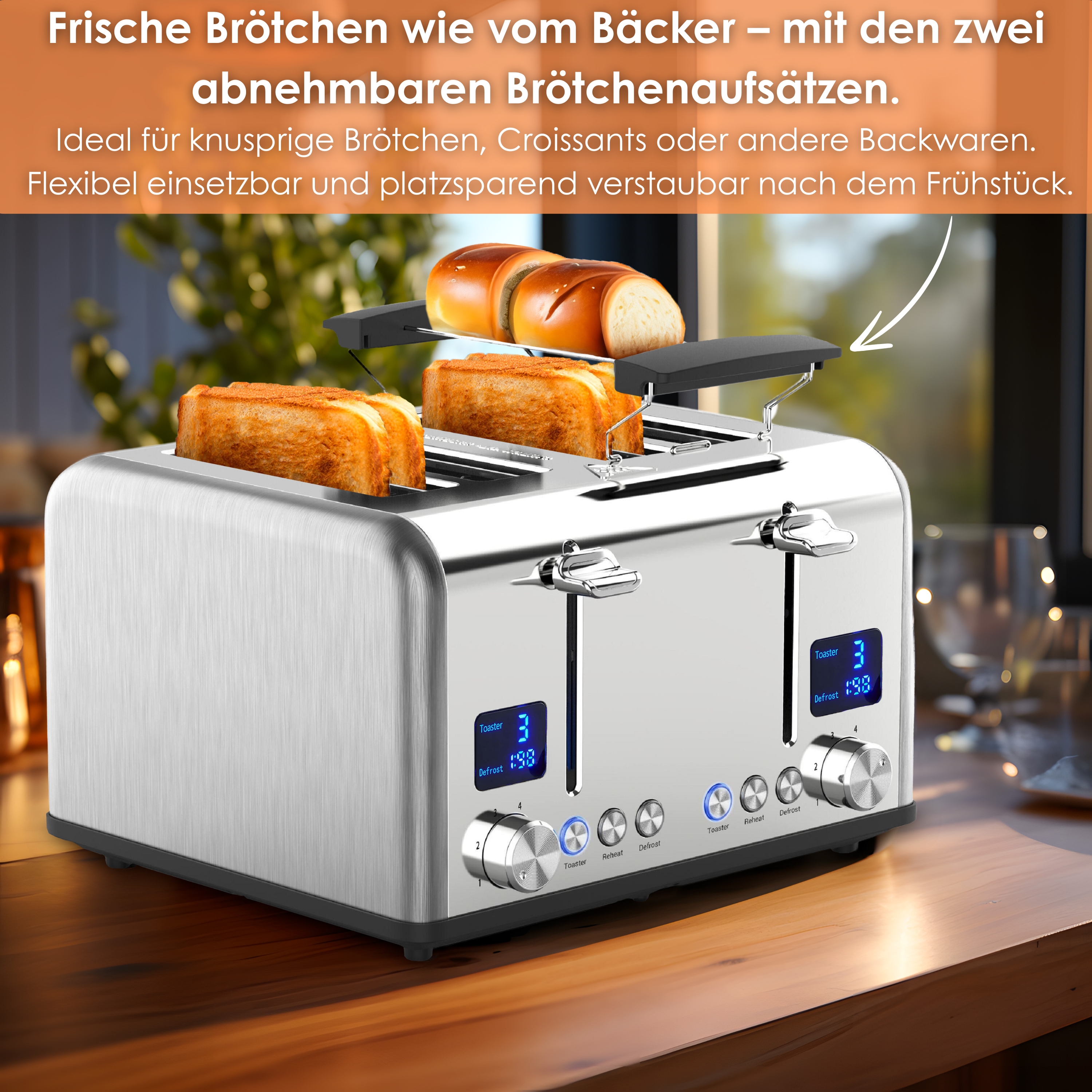 Steinborg SB-2080 Toaster 4 Scheiben Steinborg SB-2080 Toaster 4 Scheiben