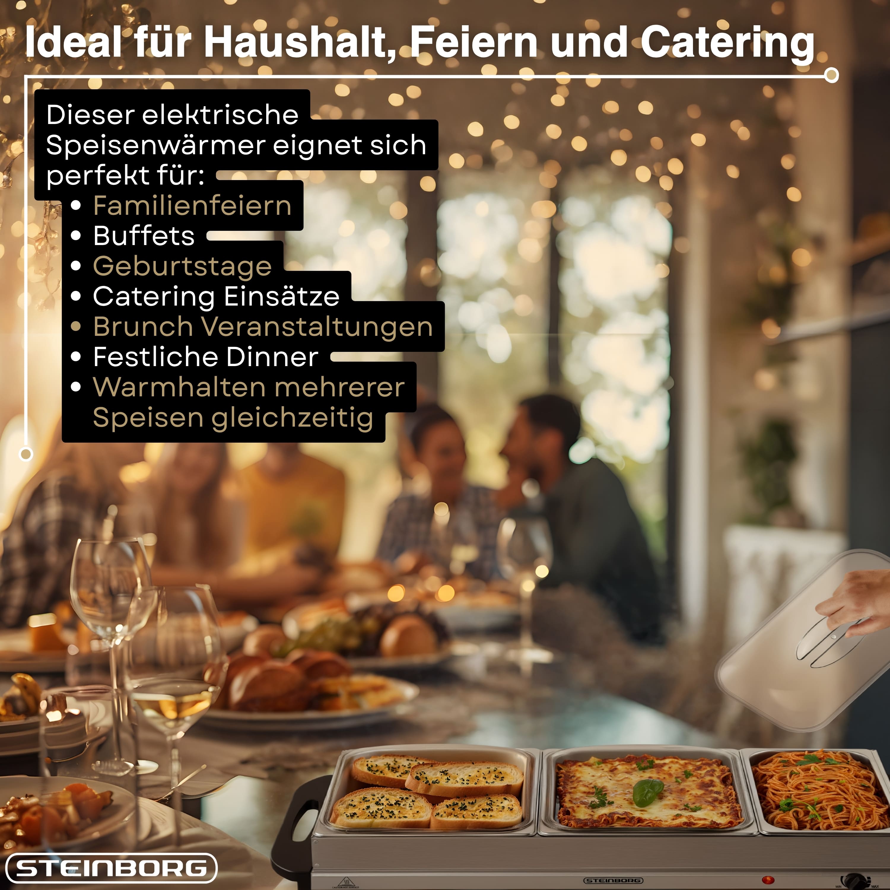 Steinborg SB-6024 Buffetwärmer