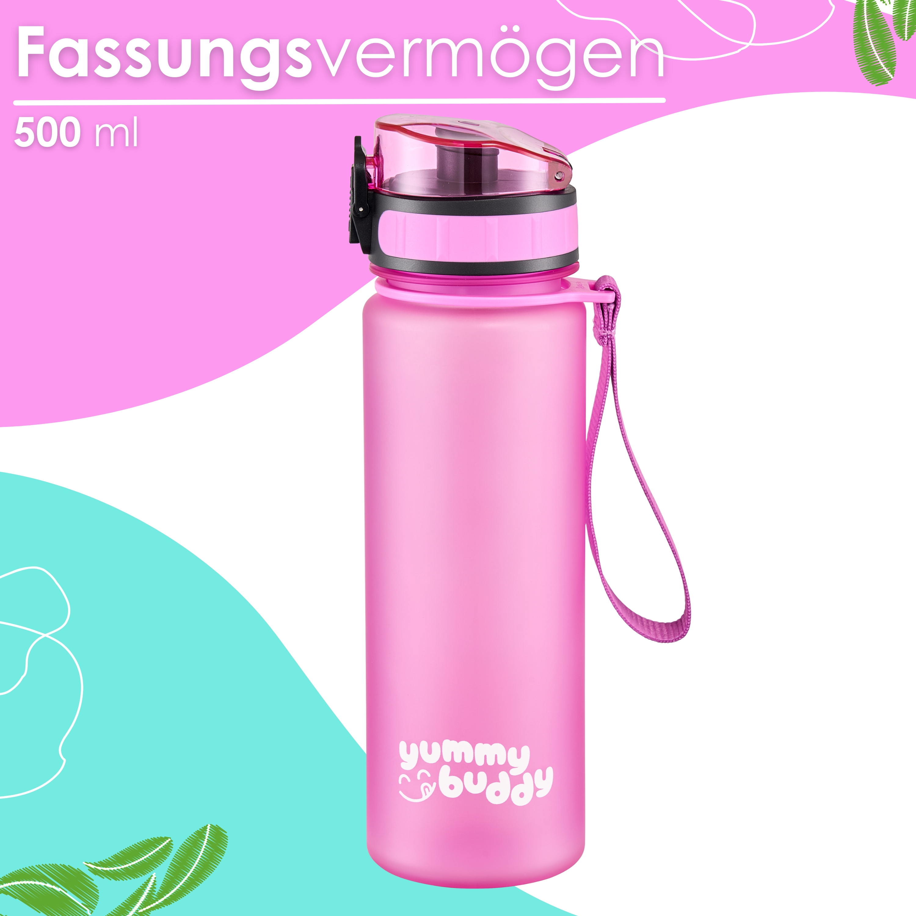 Ecosa EO-8192 Trinkflasche Pink