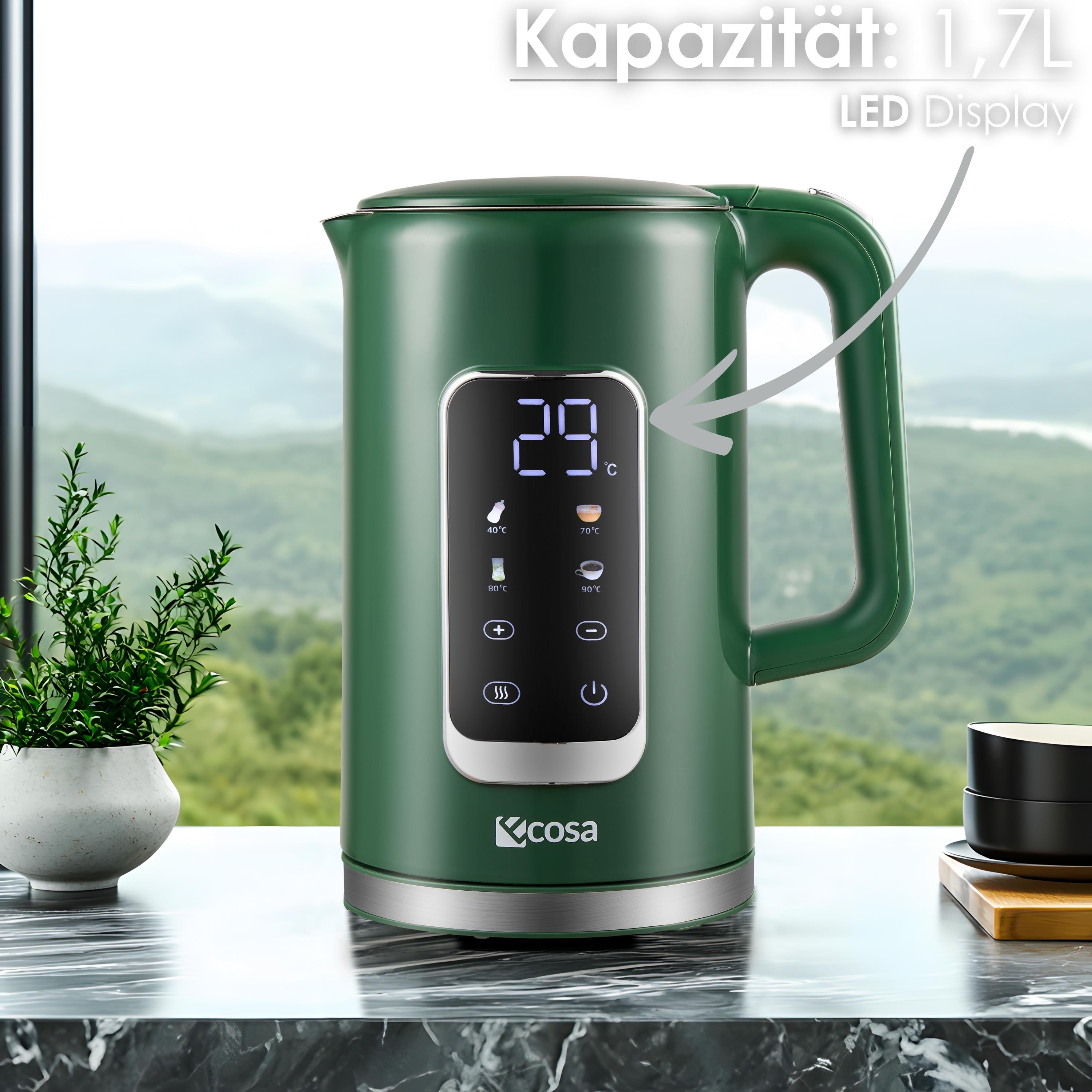 Ecosa EO-692 Wasserkocher Grün Ecosa EO-692 Wasserkocher Grün