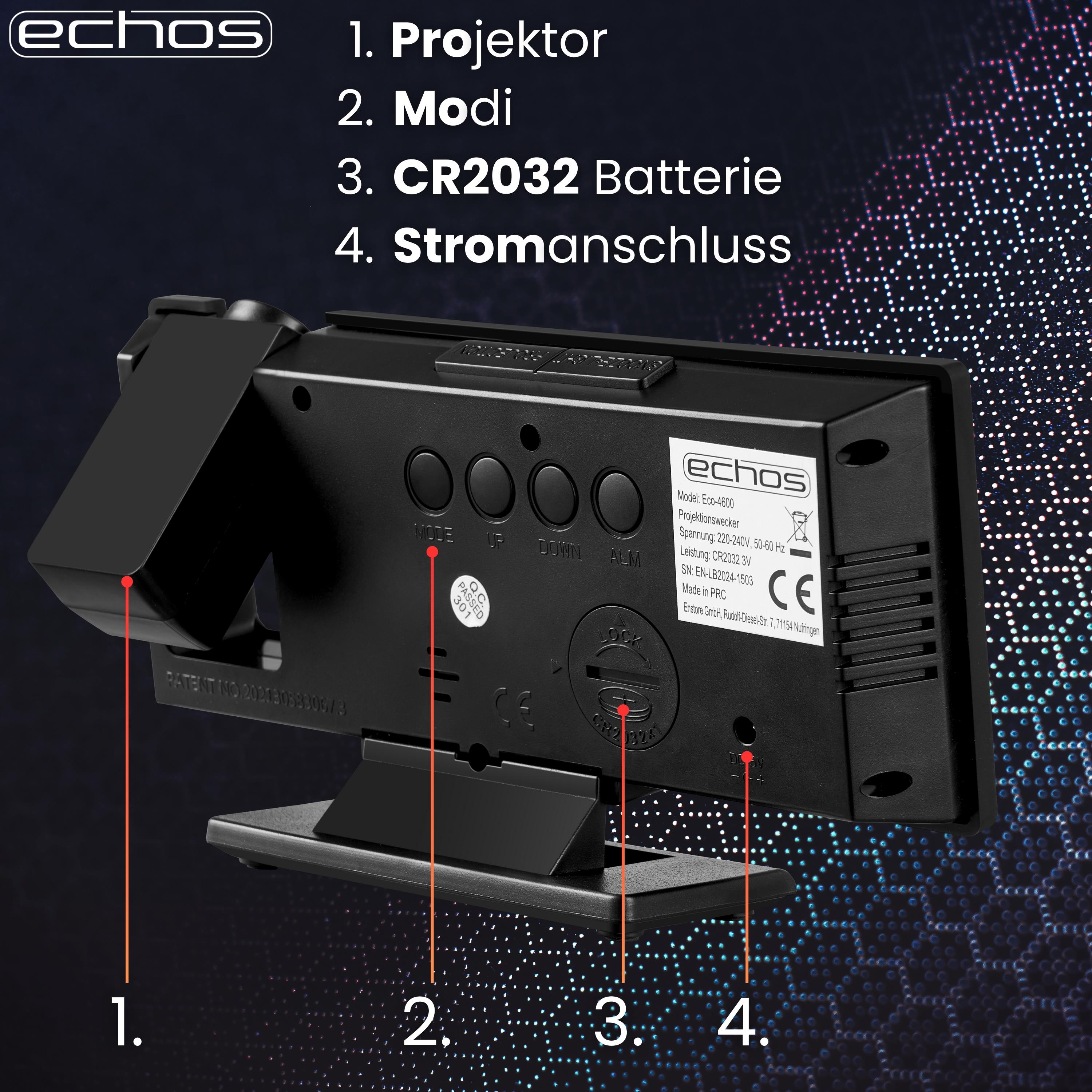 Echos Eco-4600 Projektionswecker