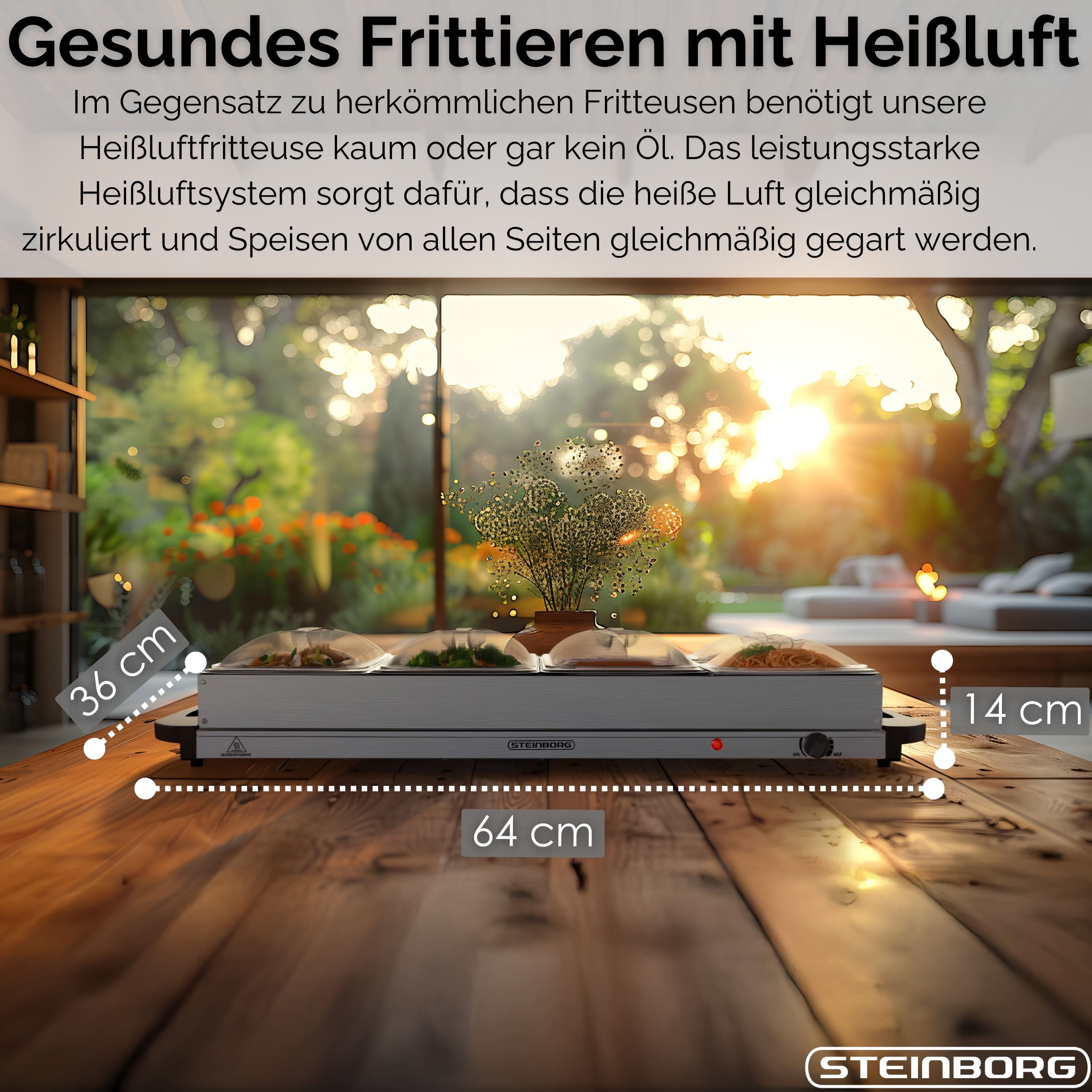 Steinborg SB-6023 Buffetwärmer