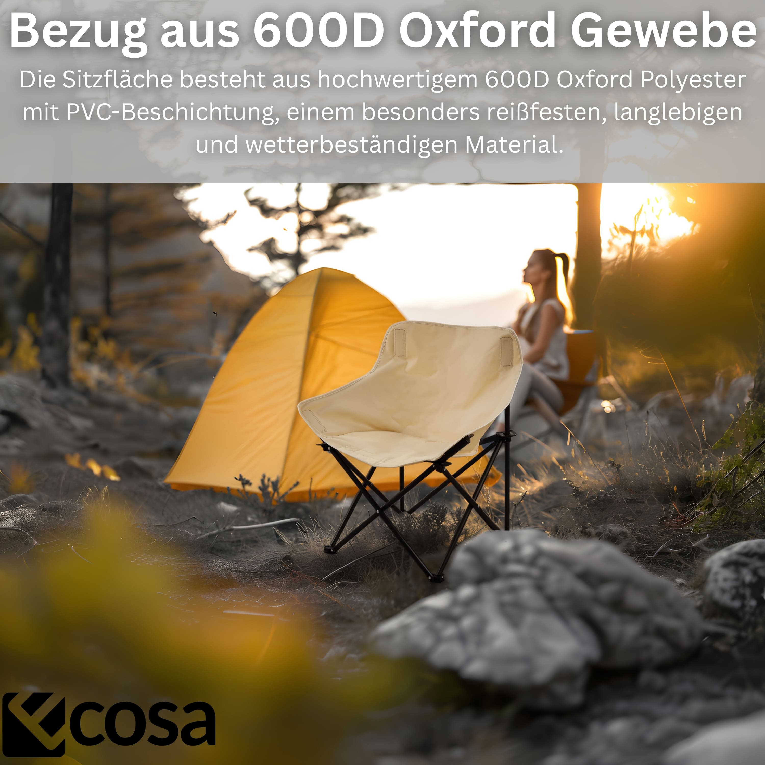 Ecosa EO-5091 Campingstuhl Beige