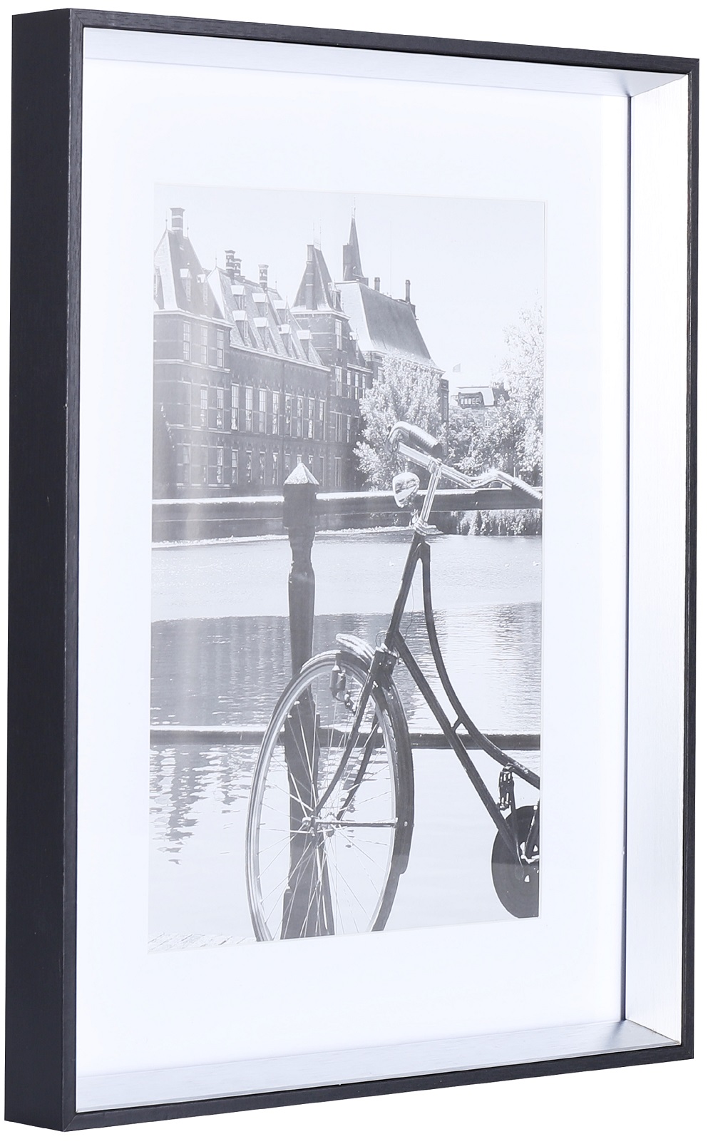 Ecosa EO-8150 Bilderrahmen 30*40 cm Schwarz/Silber Ecosa EO-8150 Bilderrahmen 30*40 cm Schwarz/Silber