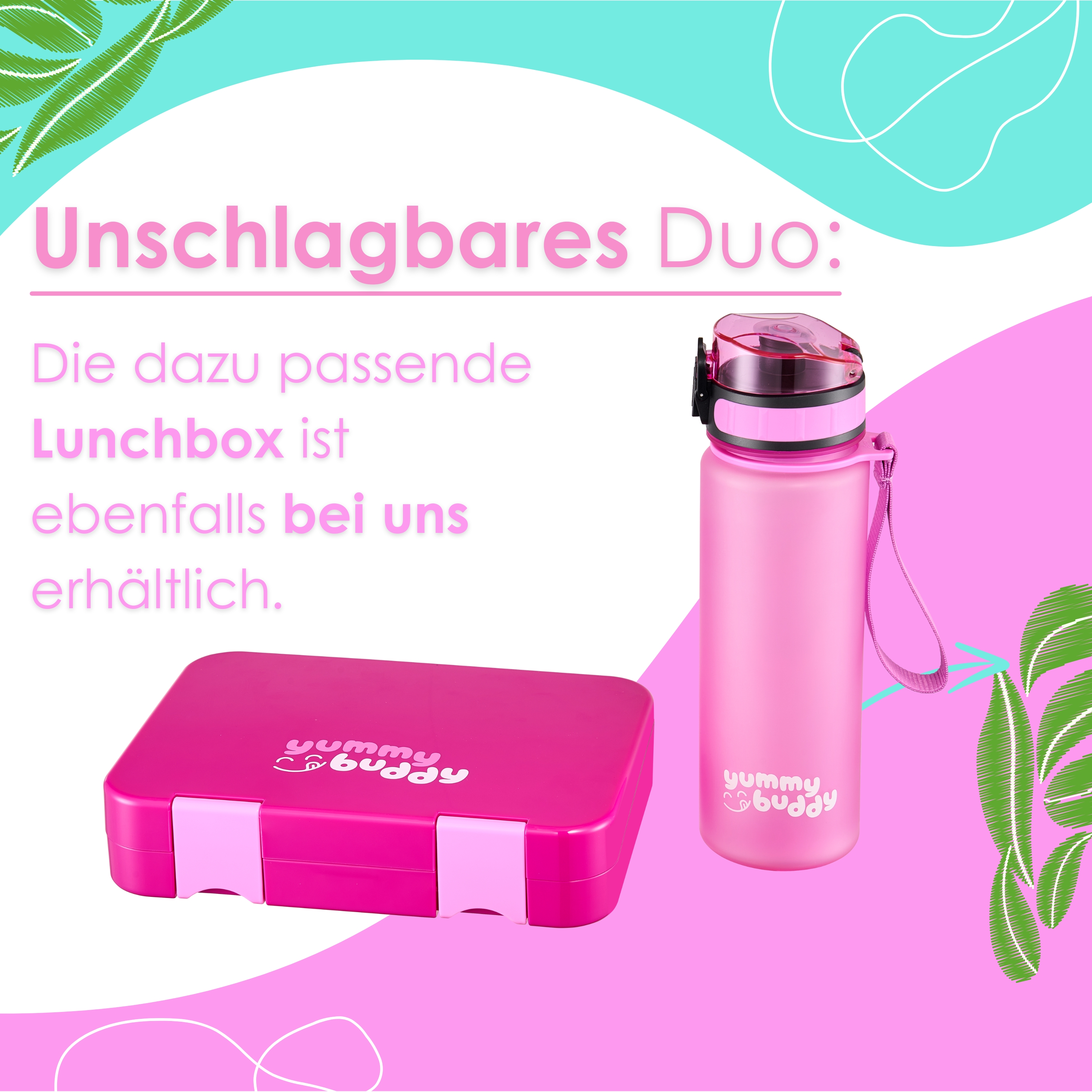 Ecosa EO-8192 Trinkflasche Pink