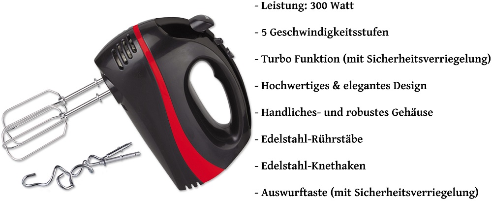 Zilan ZLN-8402 Handmixer Schwarz