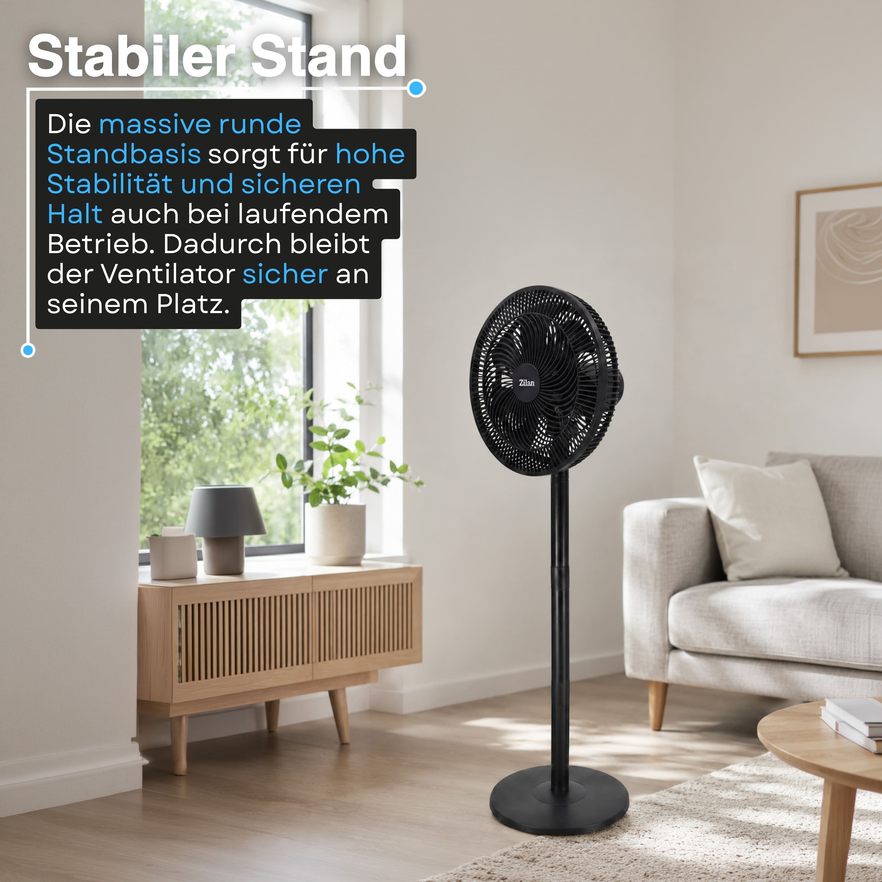 Zilan ZLN-2558 Standventilator Ø34 cm