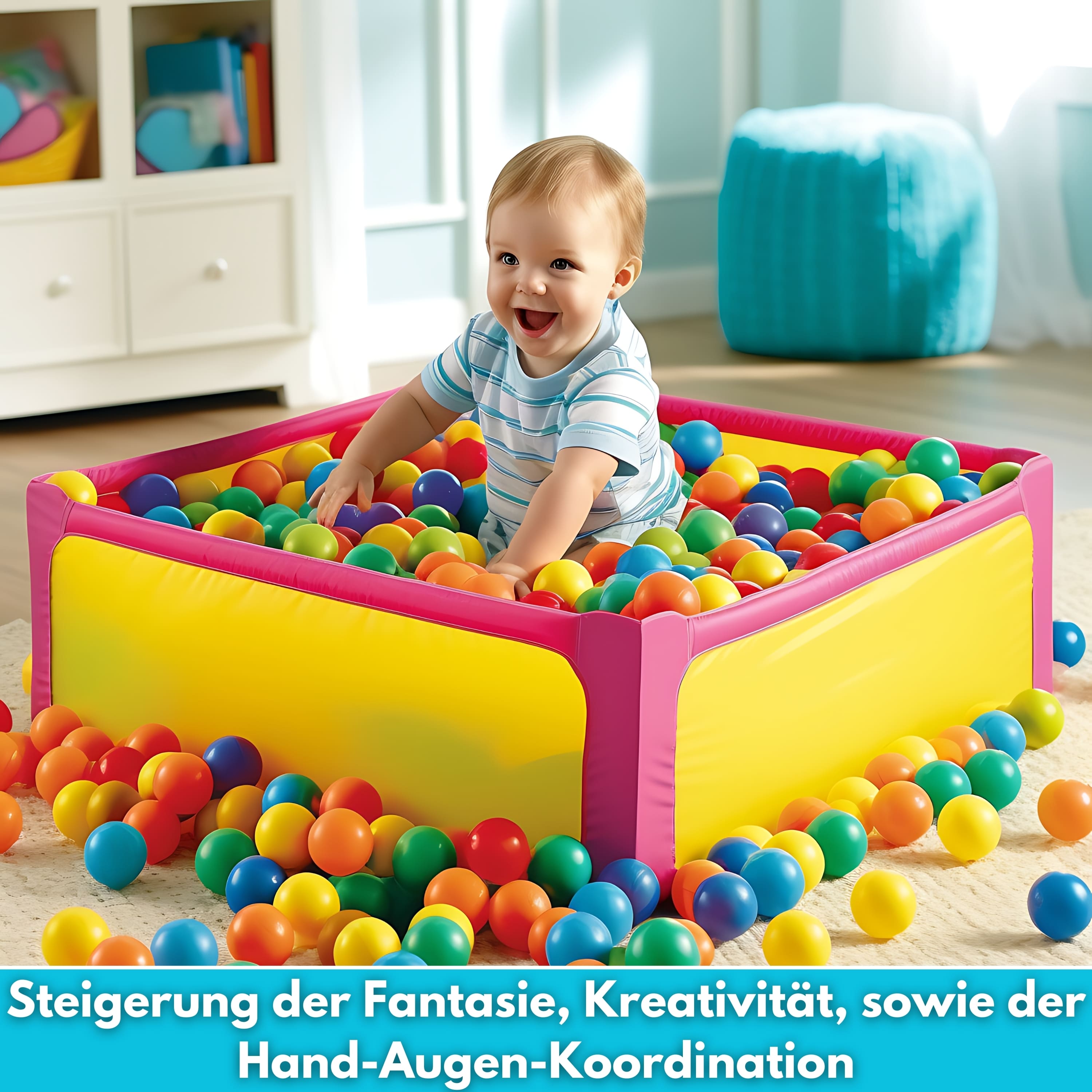 Ecosa EO-1091 Bällebad Bälle 500 Stk