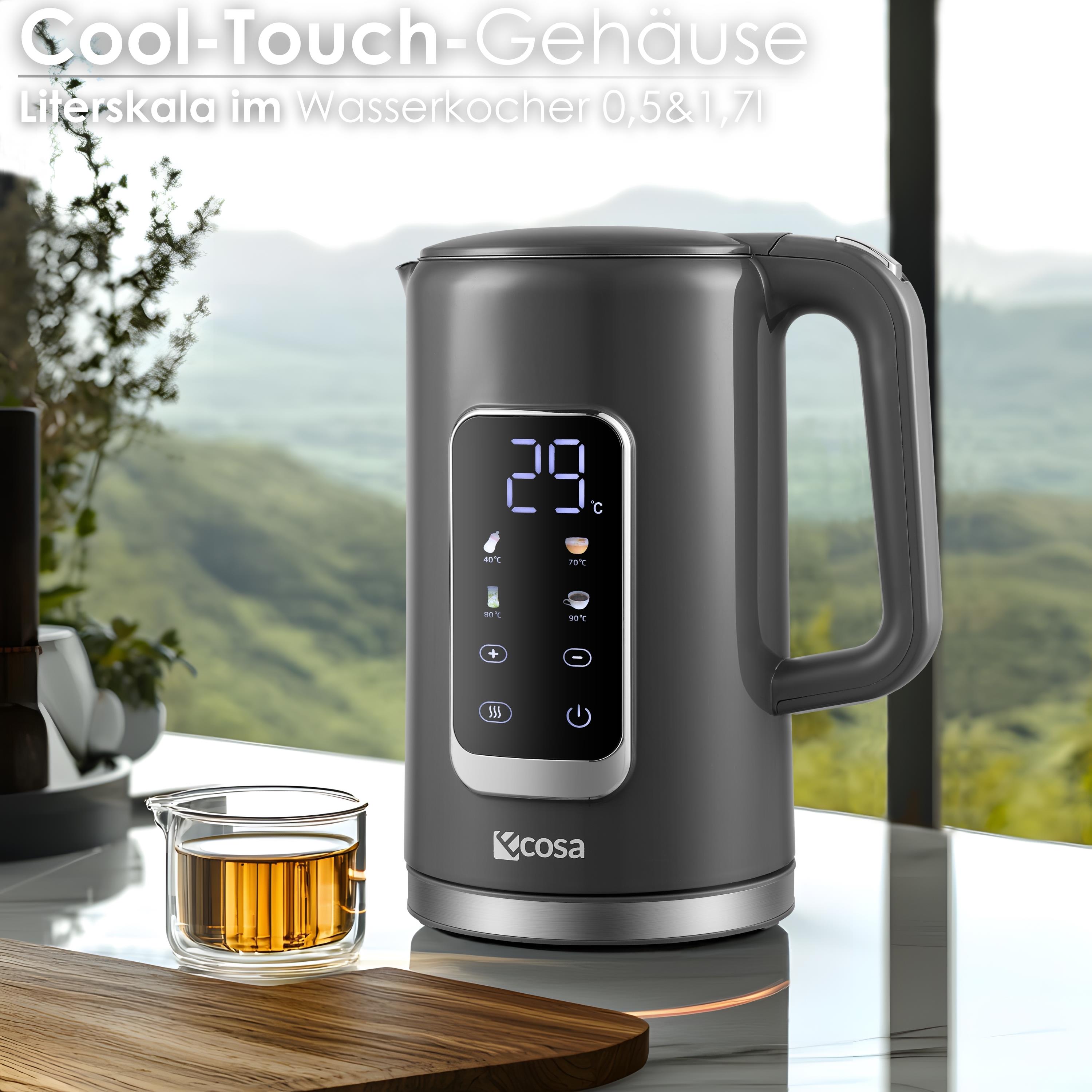 Ecosa EO-694 Wasserkocher Grau Ecosa EO-694 Wasserkocher Grau