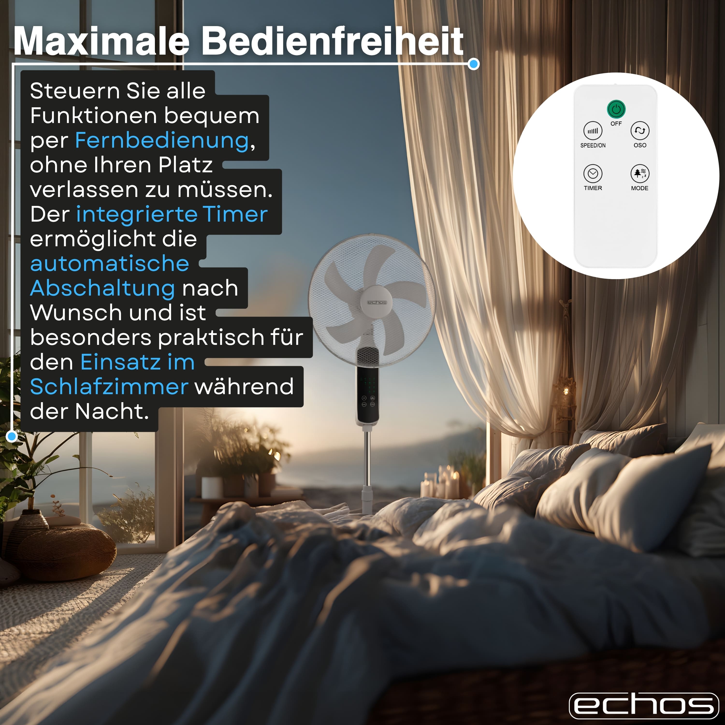 Echos Eco-1241 Standventilator