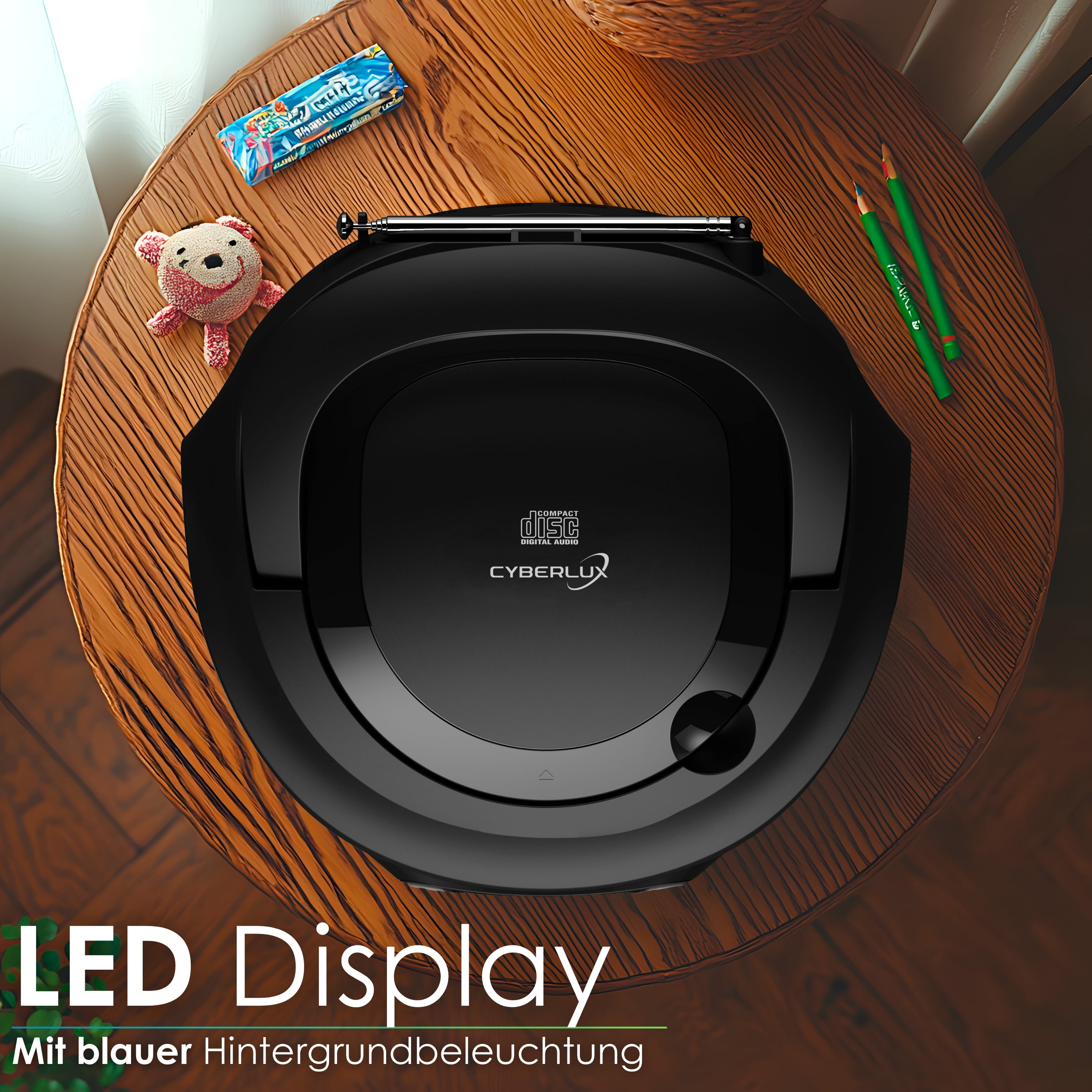 Cyberlux CL-600 CD-Player Schwarz