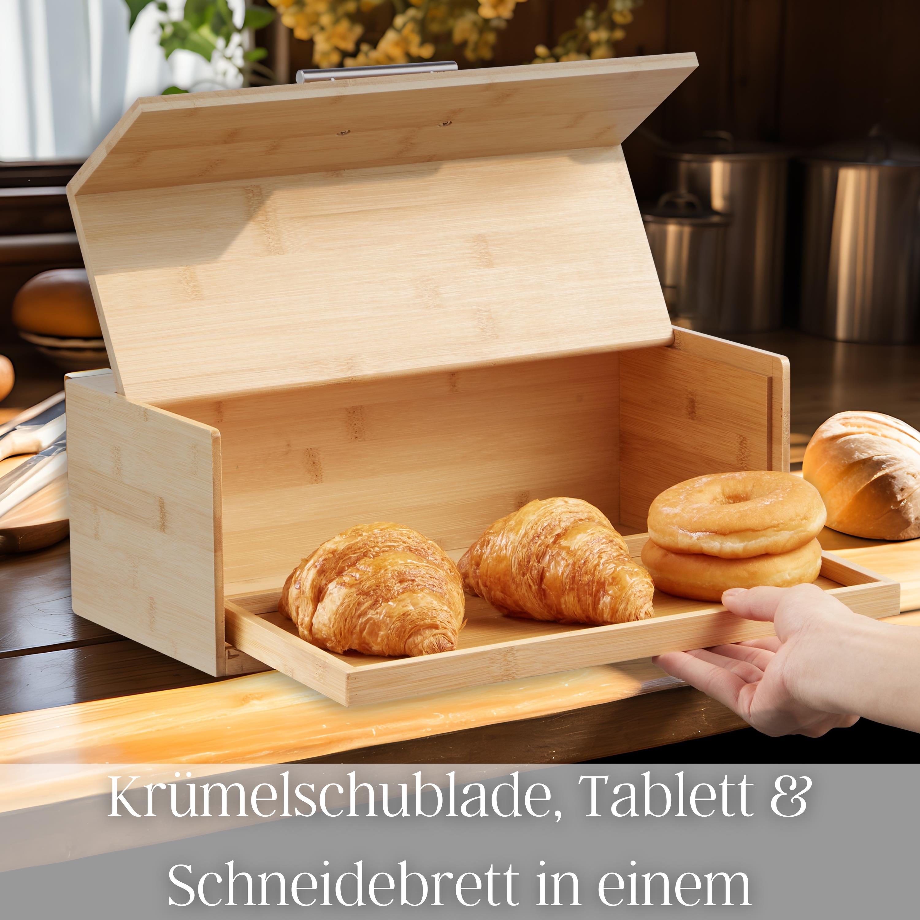 Ecosa Brotbox aus nachhaltigem Bambus Brotkasten