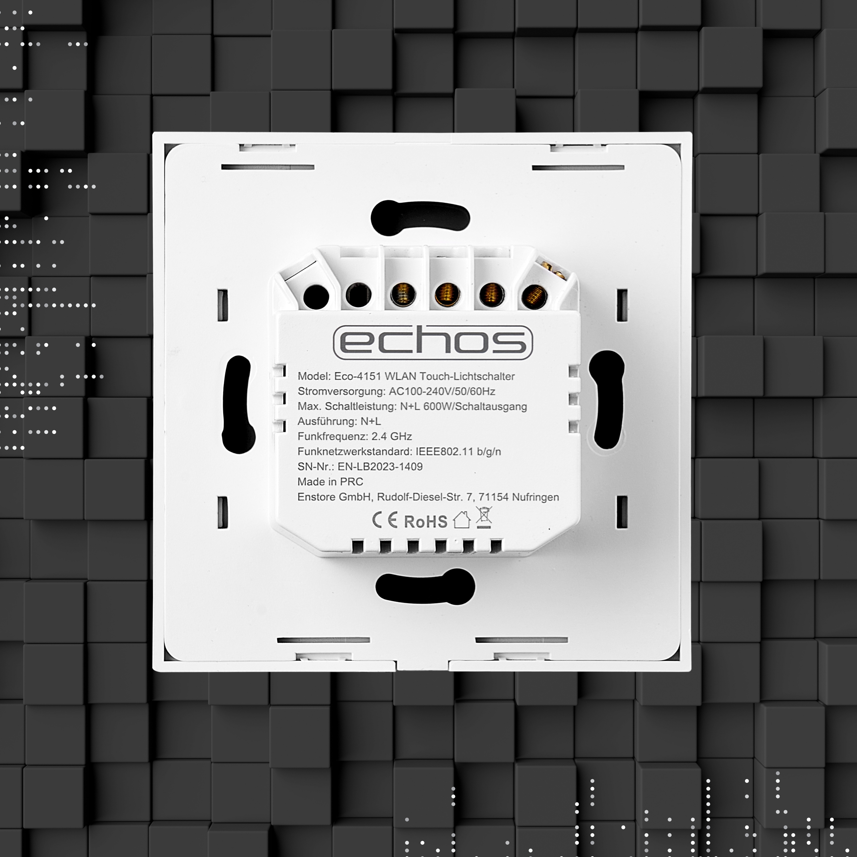 Echos Eco-4151 2er WLAN Touch-Lichtschalter