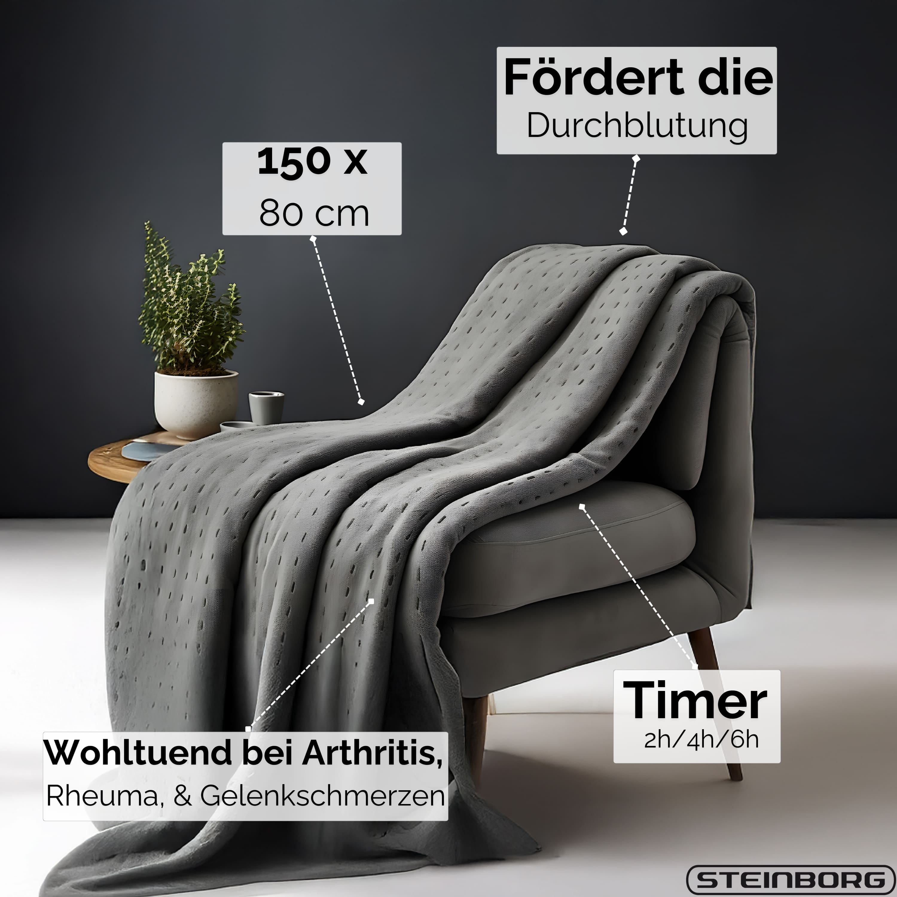 Steinborg SB-9521 Heizdecke 150*80 cm