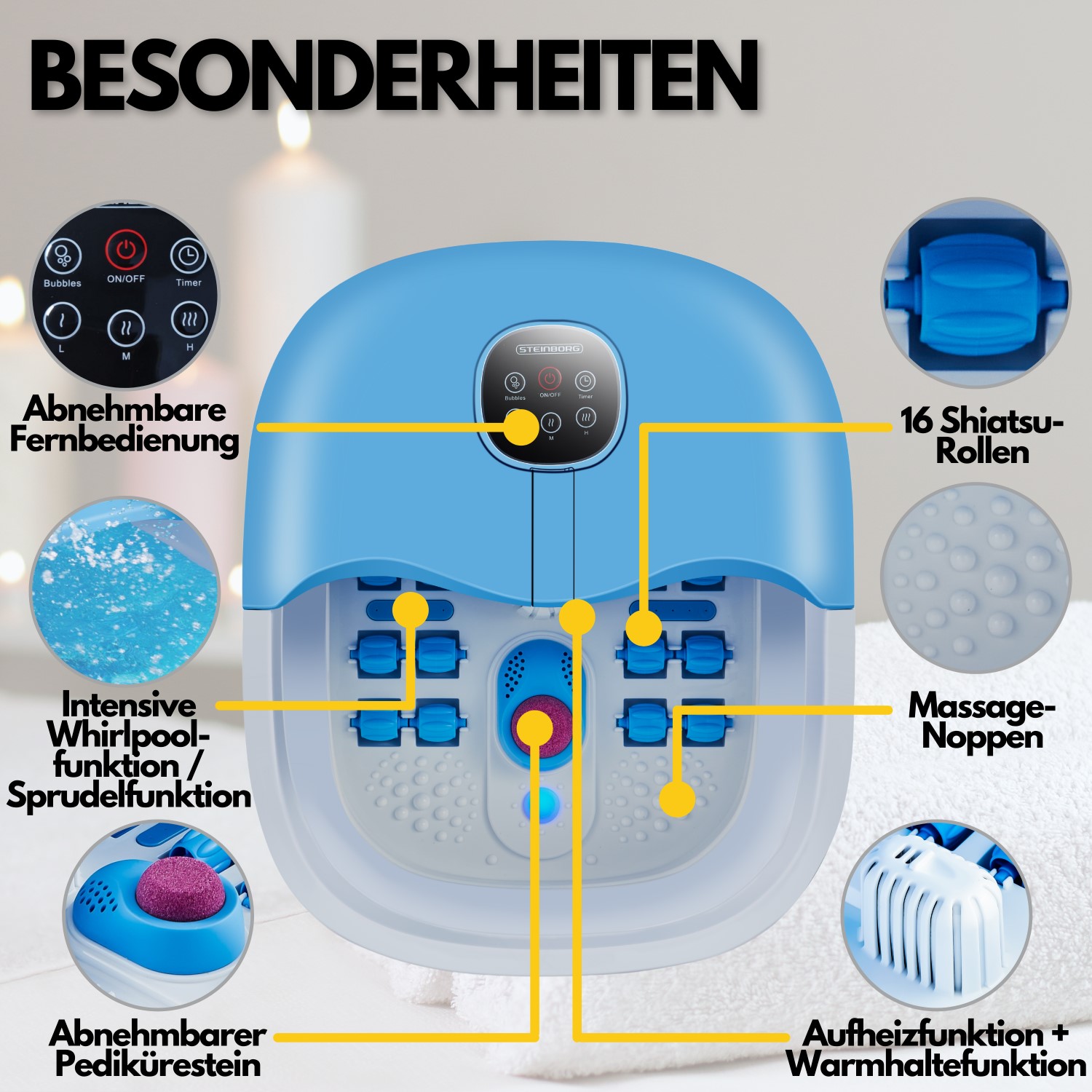 Steinborg SB-1060 Fußsprudelbad