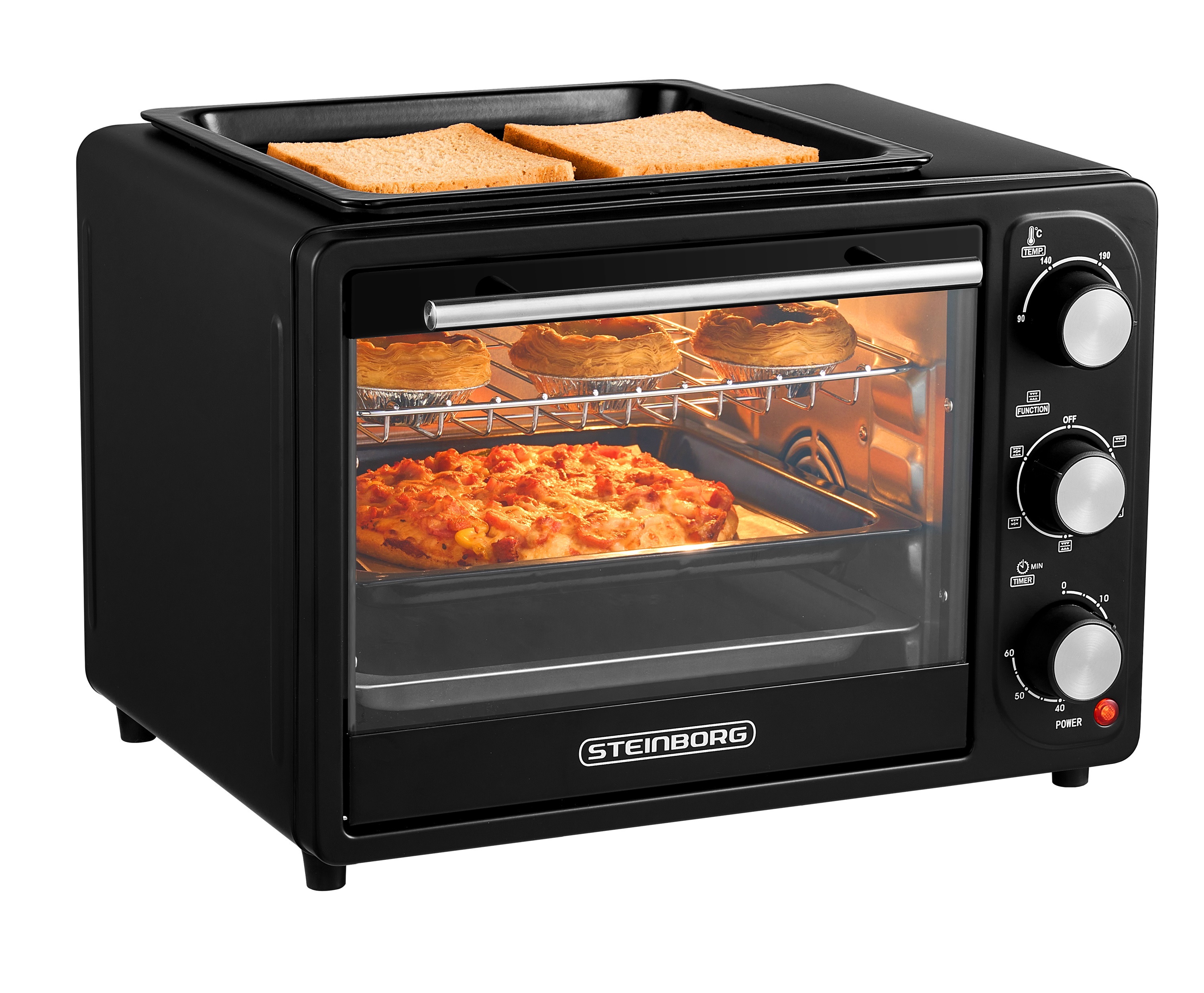 Steinborg SB-3001 Backofen 20 Liter schwarz