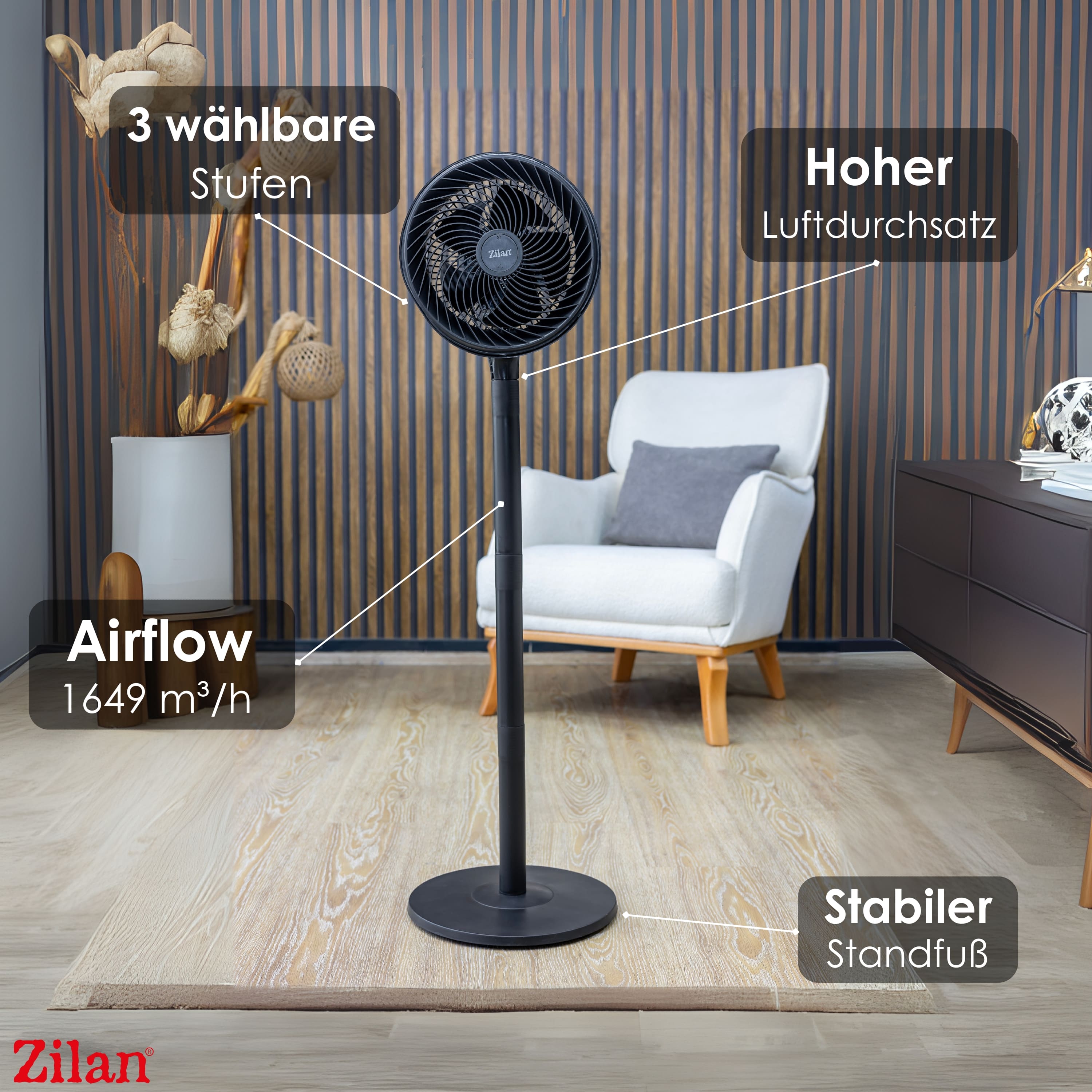 Zilan ZLN-2556 Standventilator