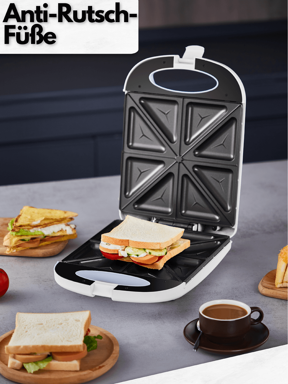 Steinborg SB-2100 Sandwich Maker 4 Slice