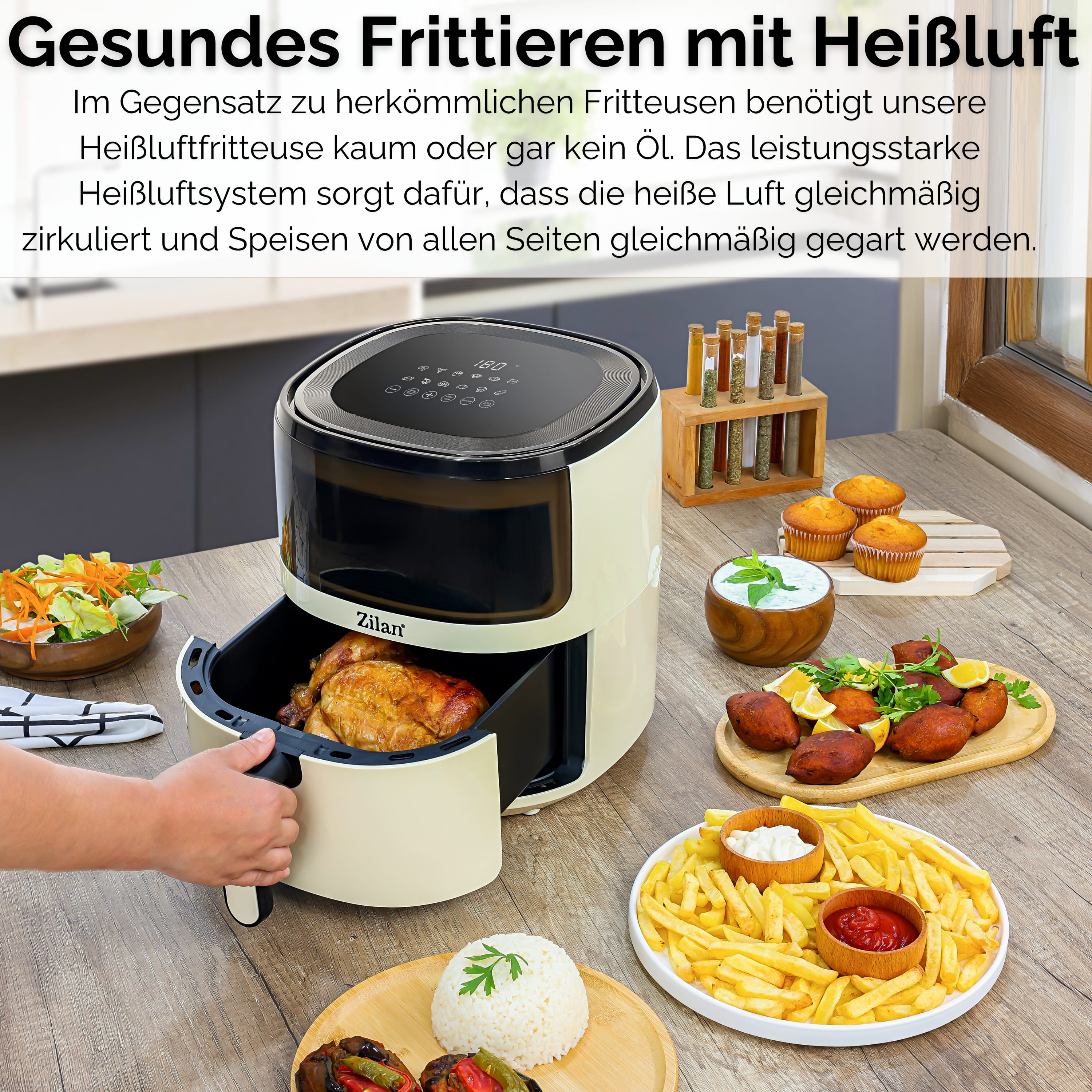 Zilan ZLN-9984 Heißluftfritteuse