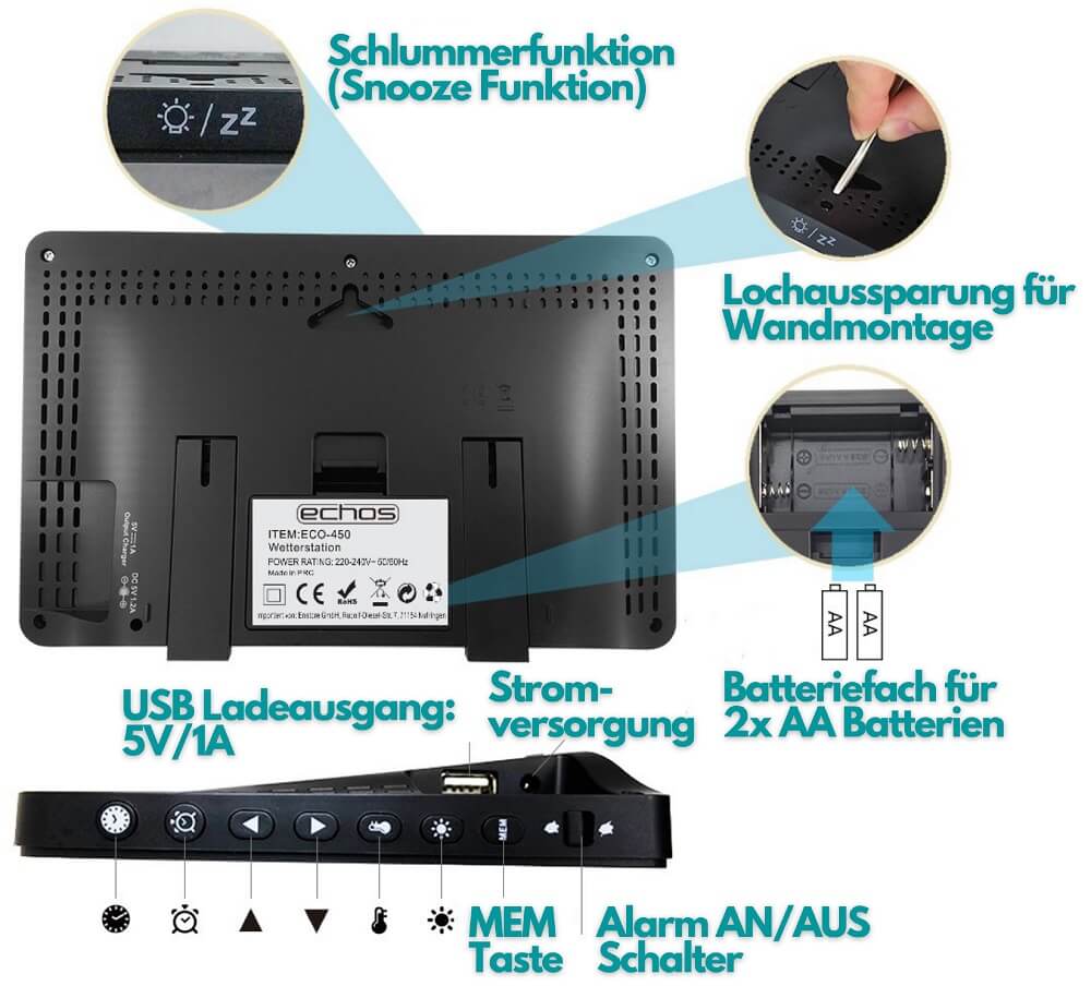 Echos Eco-450 Funkwetterstation Echos Eco-450 Funkwetterstation