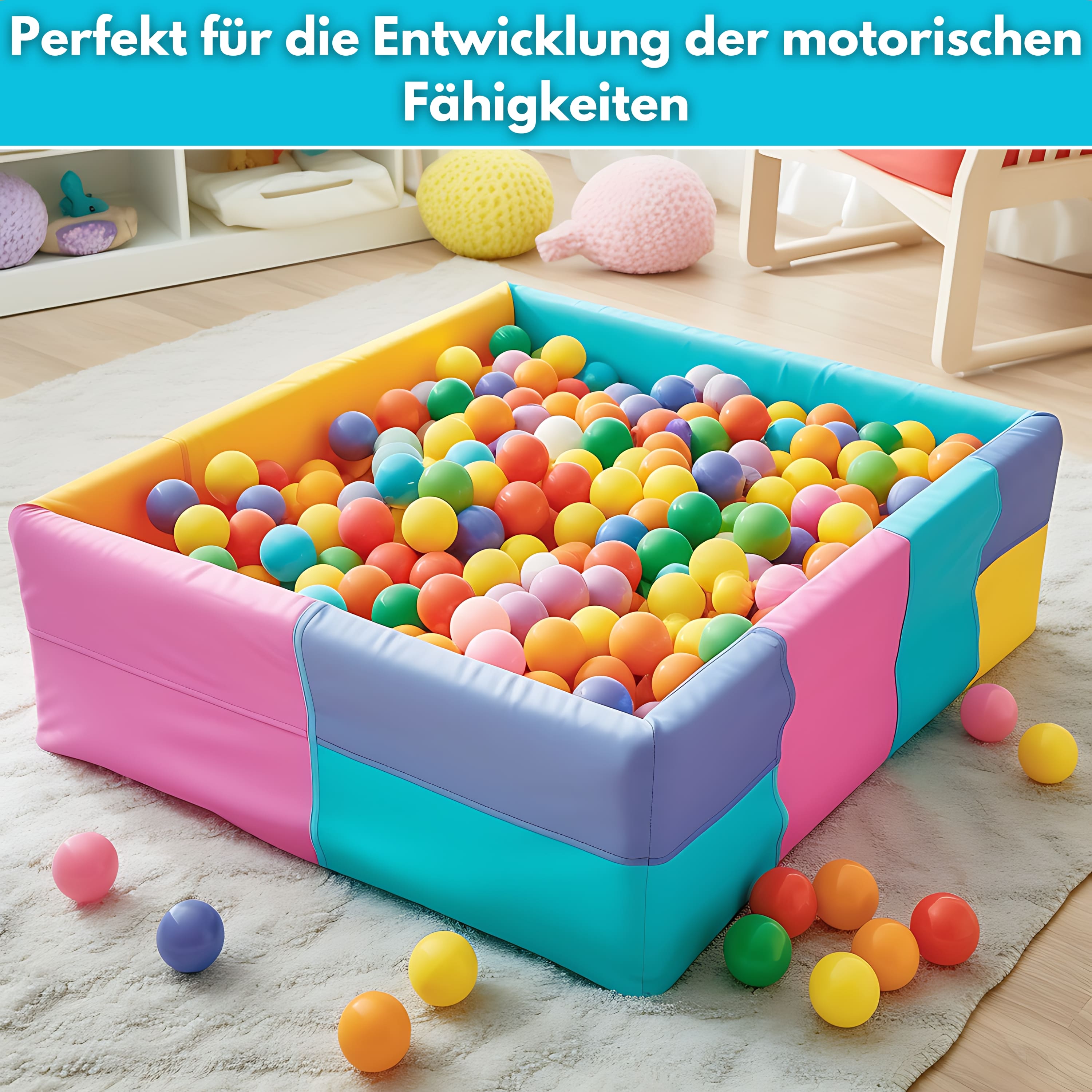 Ecosa EO-1091 Bällebad Bälle 500 Stk