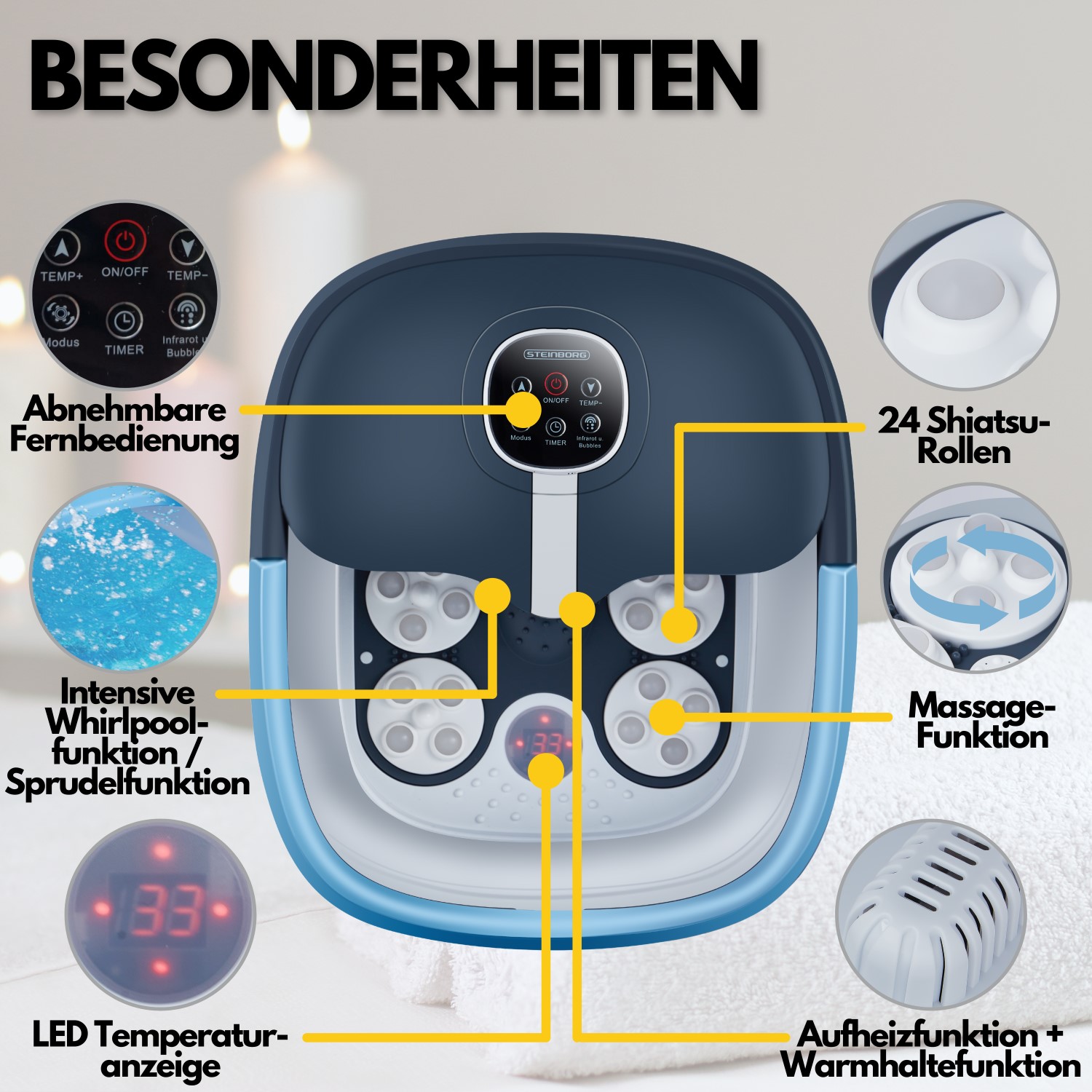Steinborg SB-1061 Fußsprudelbad