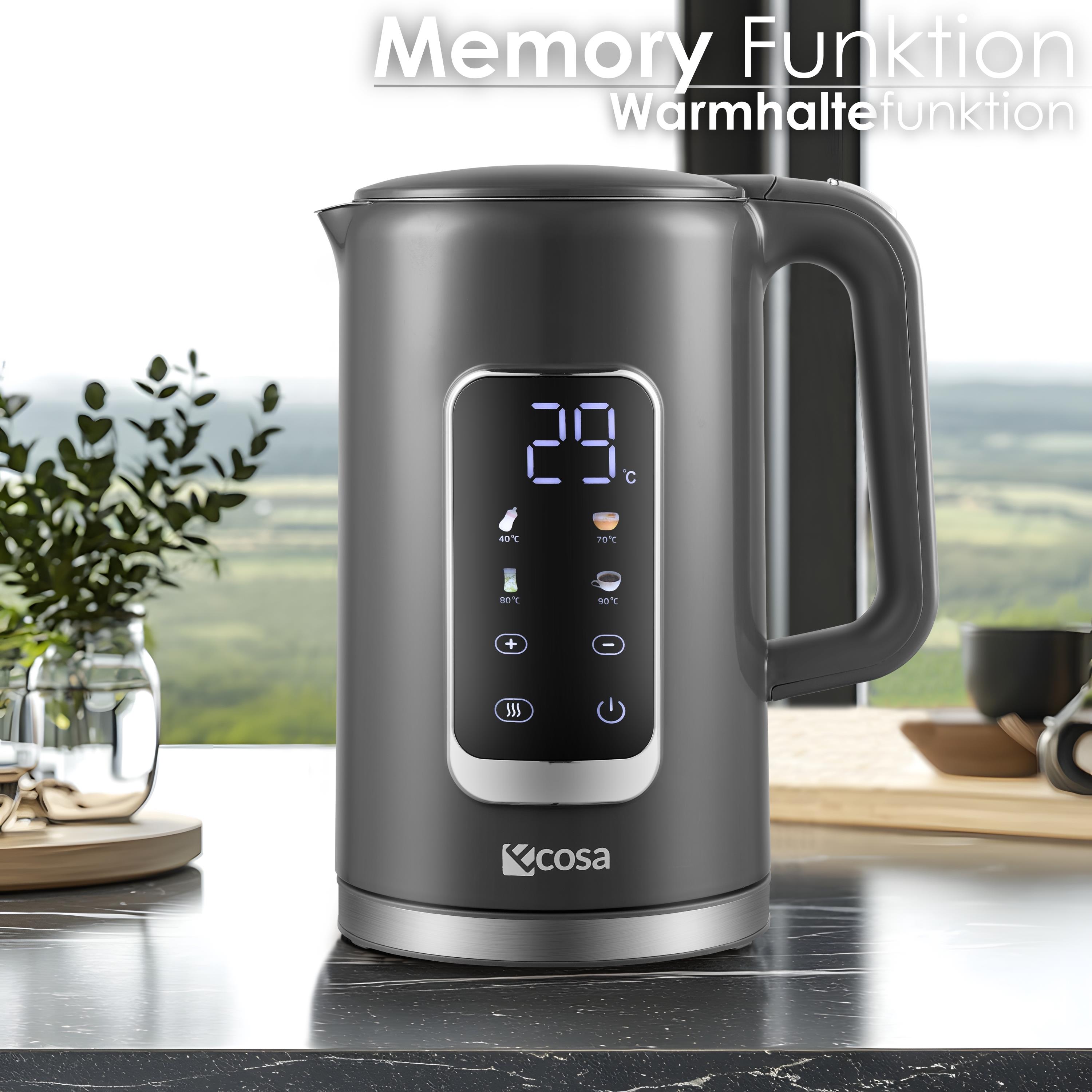 Ecosa EO-694 Wasserkocher Grau Ecosa EO-694 Wasserkocher Grau